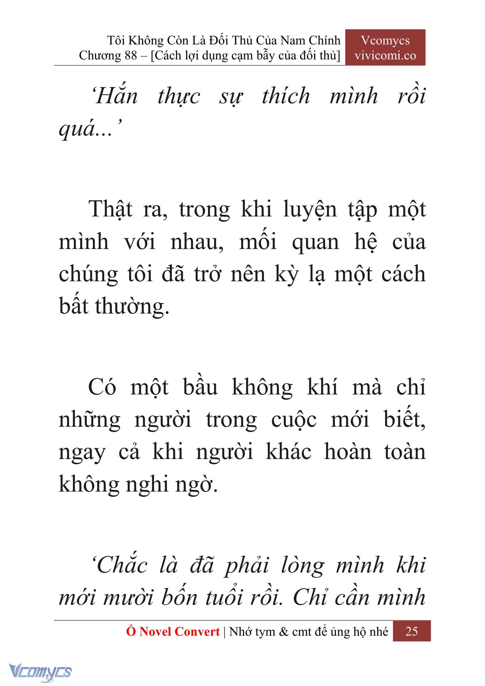 [Novel] Tôi Không Còn Là Đối Thủ Của Nam Chính Chap 88 - Trang 2