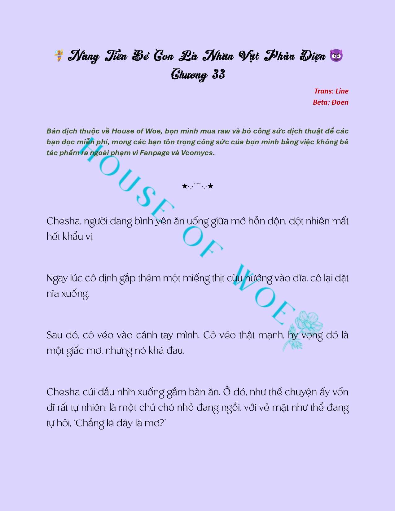 [NOVEL] NÀNG TIÊN BÉ CON LÀ NHÂN VẬT PHẢN DIỆN Chap 33 - Next Chap 34