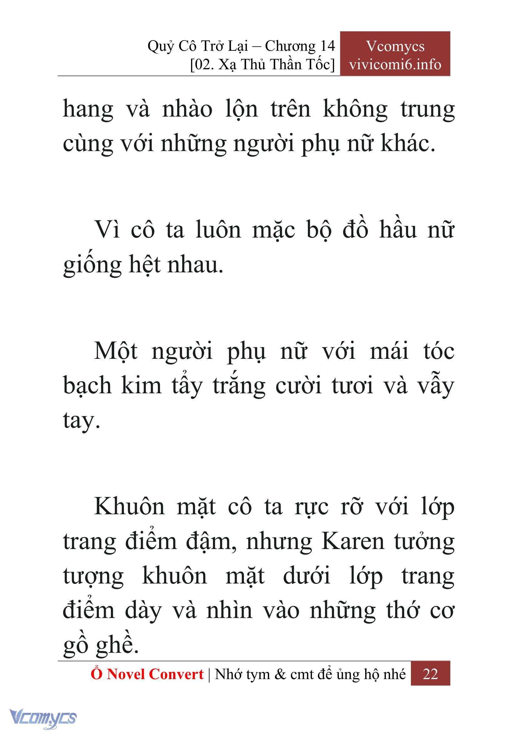 [Novel] Quý Cô Trở Lại Chap 14 - Trang 2
