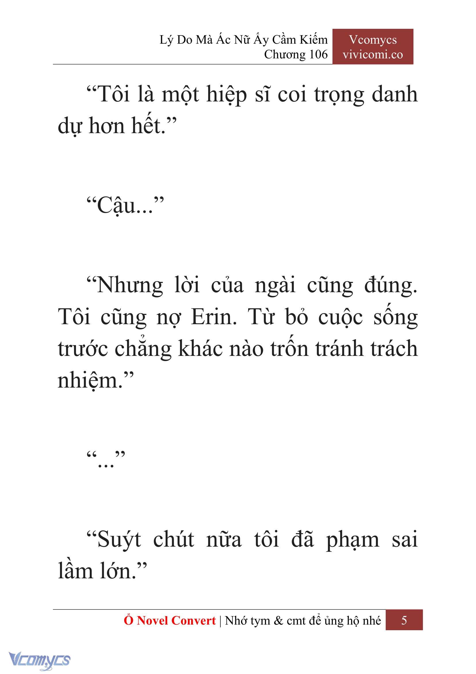 [Novel] Lý Do Mà Ác Nữ Ấy Cầm Kiếm Chap 106 - Next Chap 107