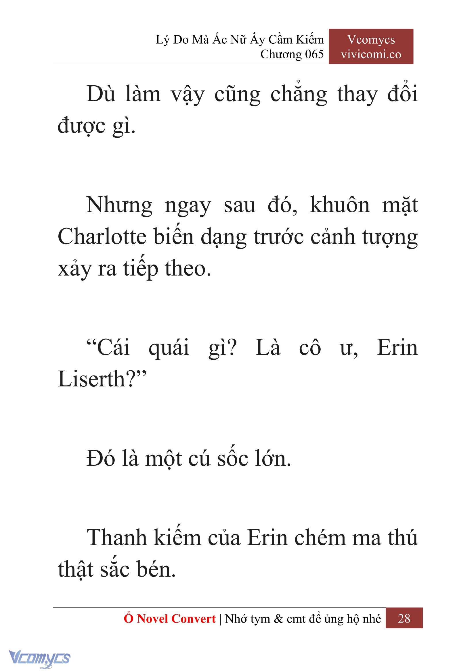 [Novel] Lý Do Mà Ác Nữ Ấy Cầm Kiếm Chap 65 - Trang 2