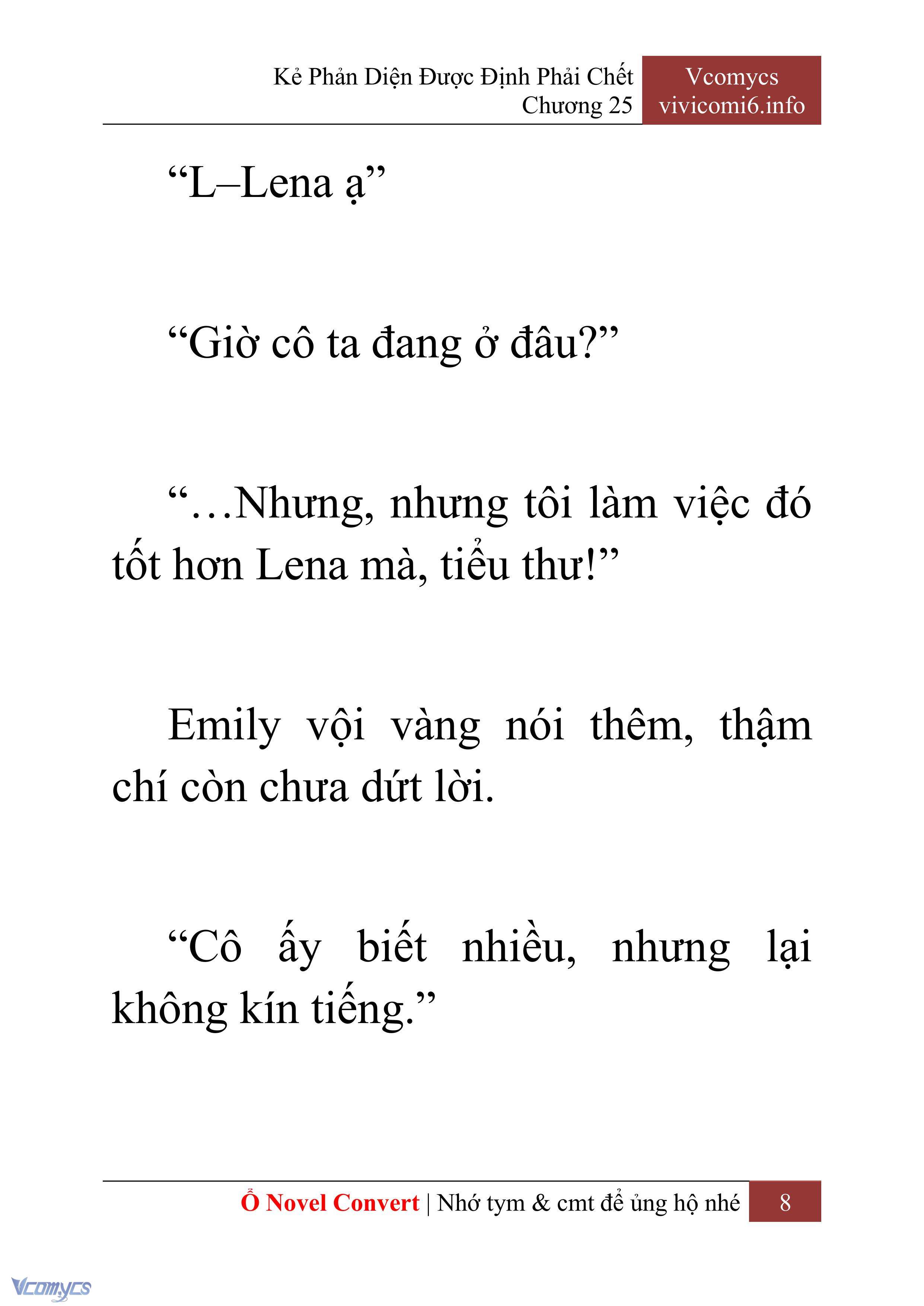 [Novel] Kẻ Phản Diện Được Định Phải Chết Chap 25 - Trang 2