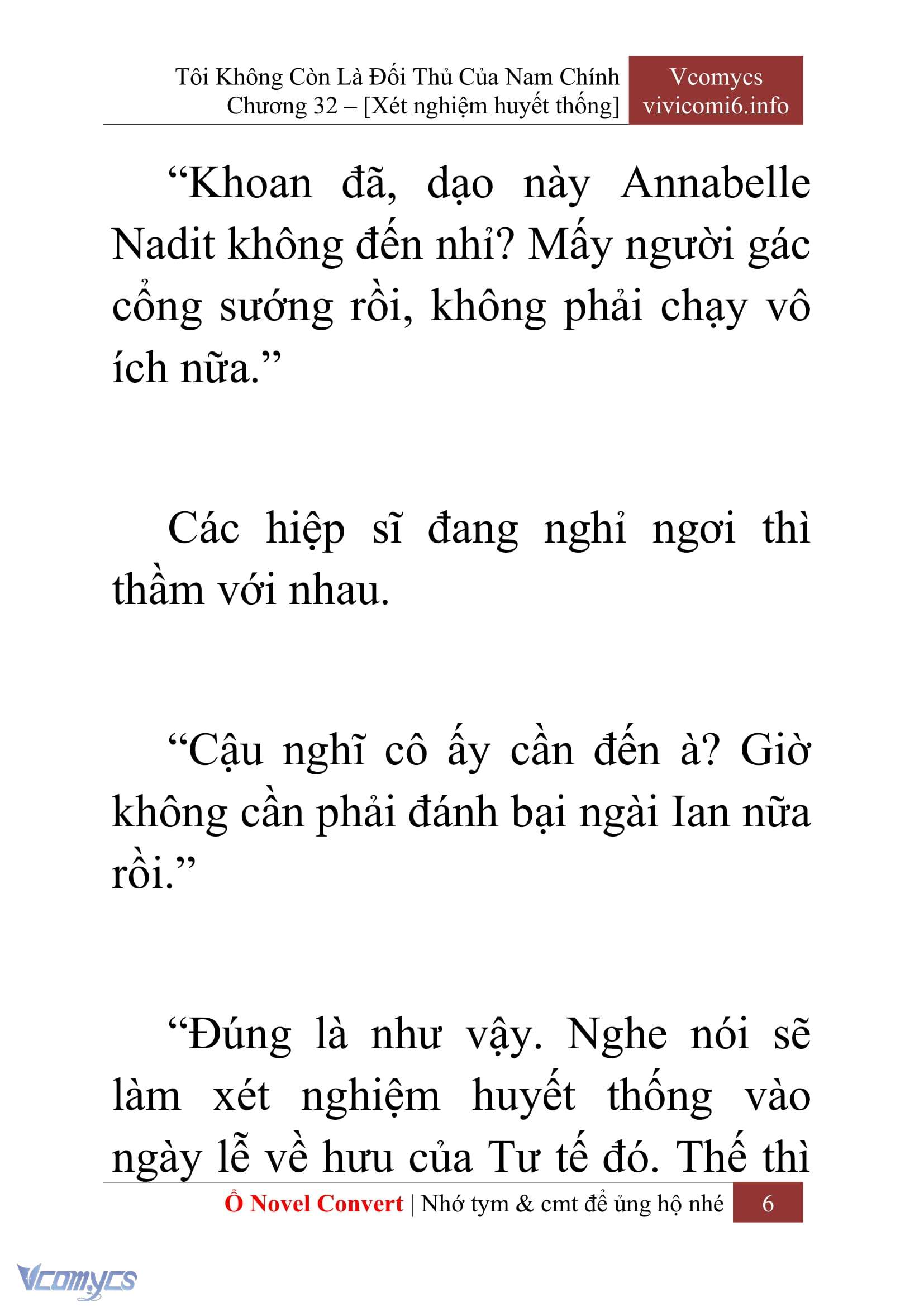 [Novel] Tôi Không Còn Là Đối Thủ Của Nam Chính Chap 32 - Trang 2