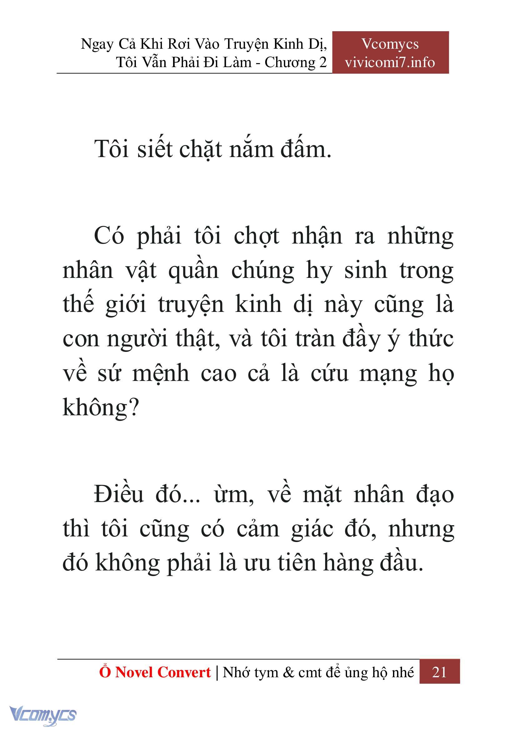[Novel] Ngay Cả Khi Rơi Vào Truyện Kinh Dị, Tôi Vẫn Phải Đi Làm Chap 2 - Trang 2