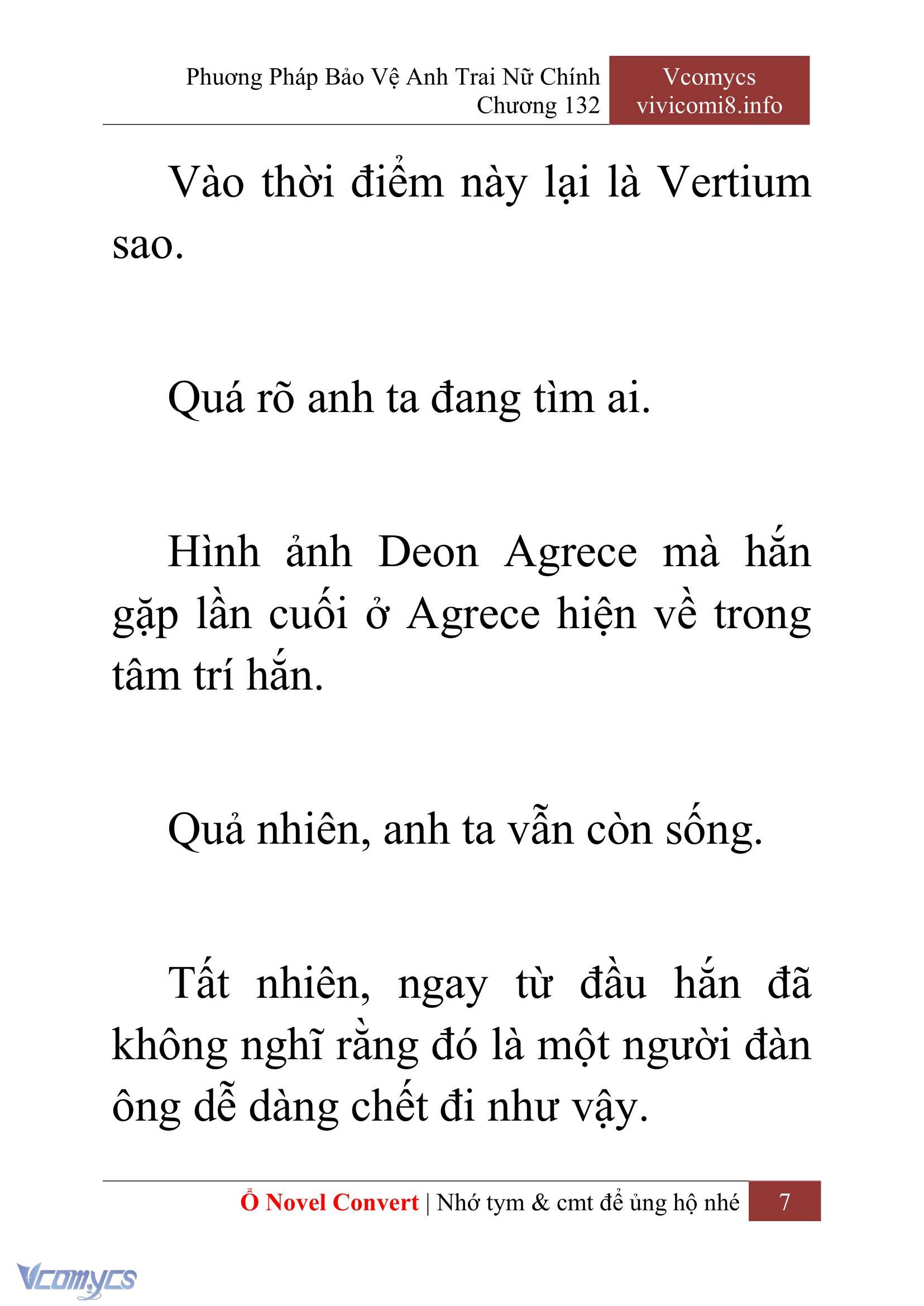 [Novel] Phương Pháp Bảo Vệ Anh Trai Nữ Chính Chap 132 - Trang 2