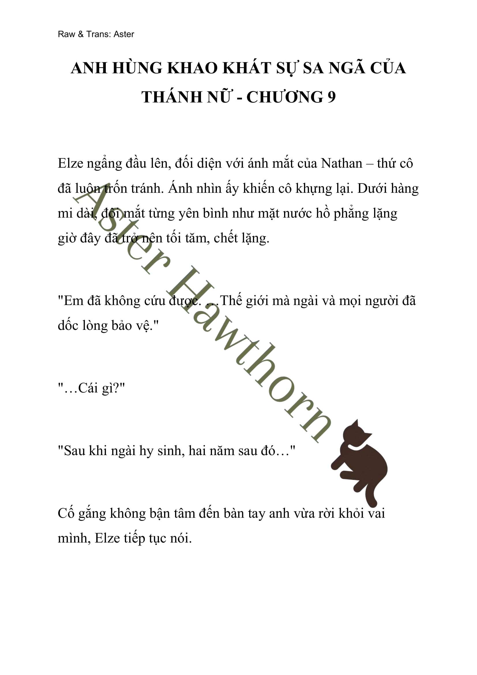 [NOVEL] Anh Hùng Khao Khát Sự Sa Ngã Của Thánh Nữ Chap 9 - Next Chap 10