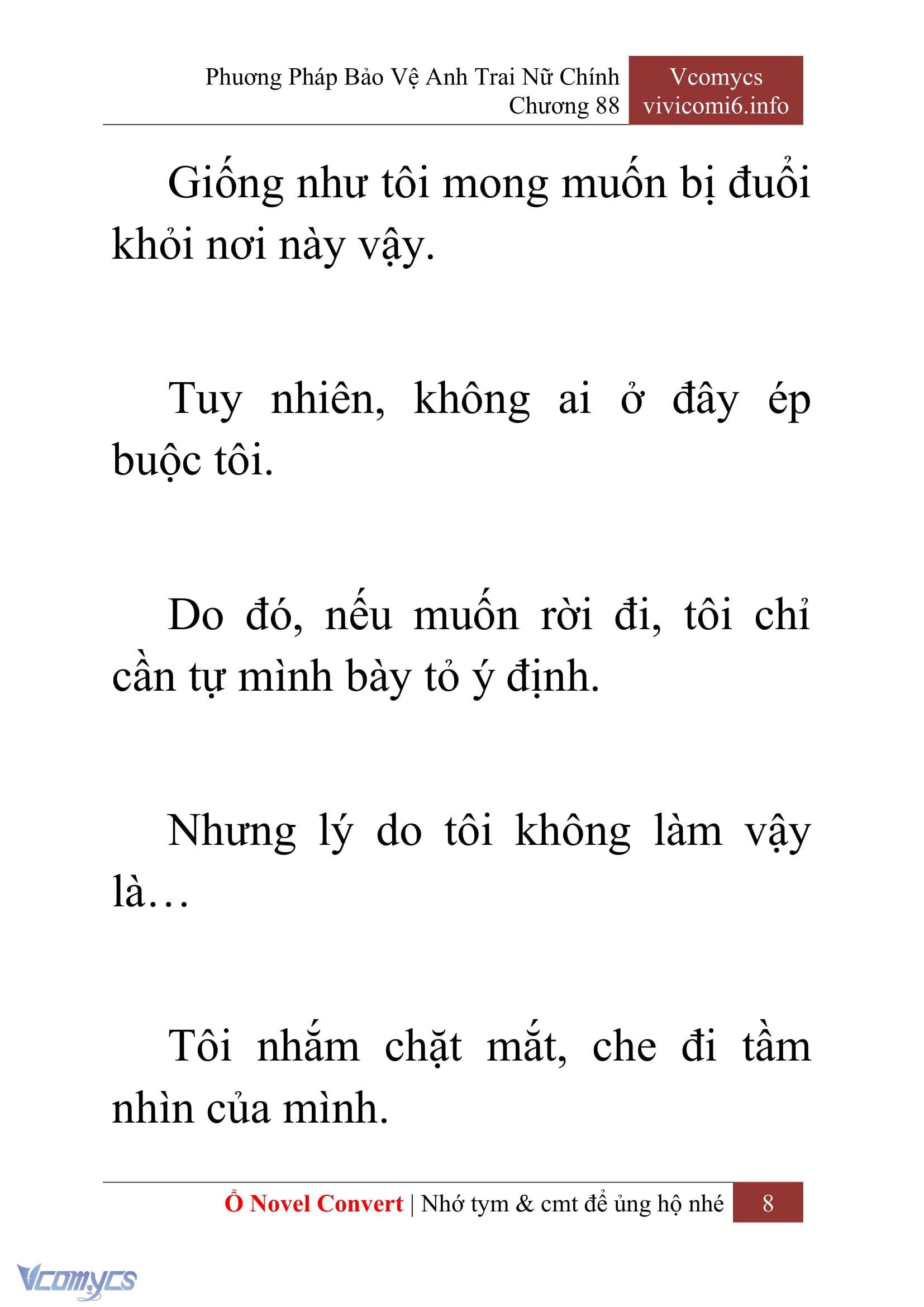 [Novel] Phương Pháp Bảo Vệ Anh Trai Nữ Chính Chap 88 - Trang 2