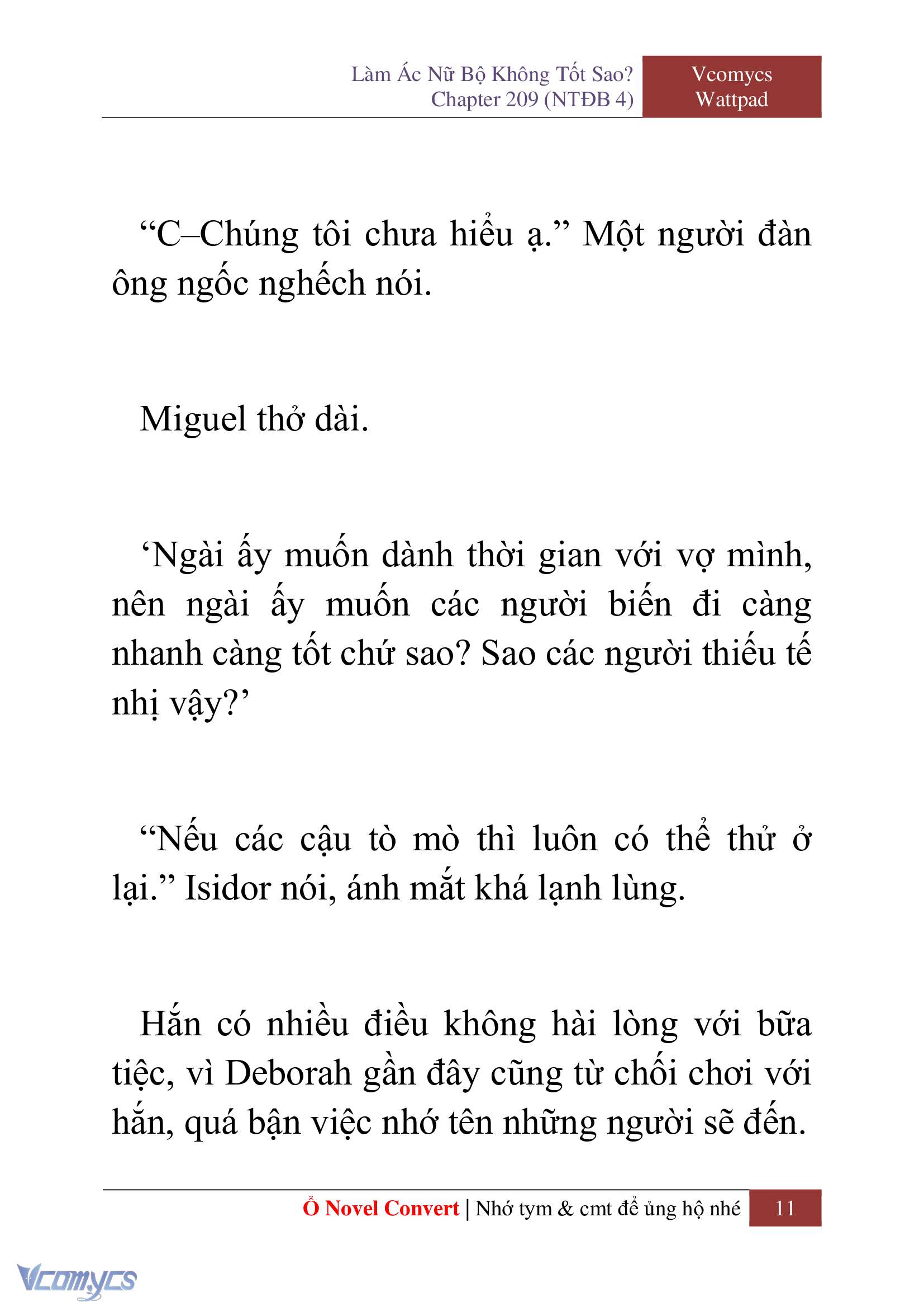 [Novel] Làm Ác Nữ Bộ Không Tốt Sao? Chap 209 - Trang 2