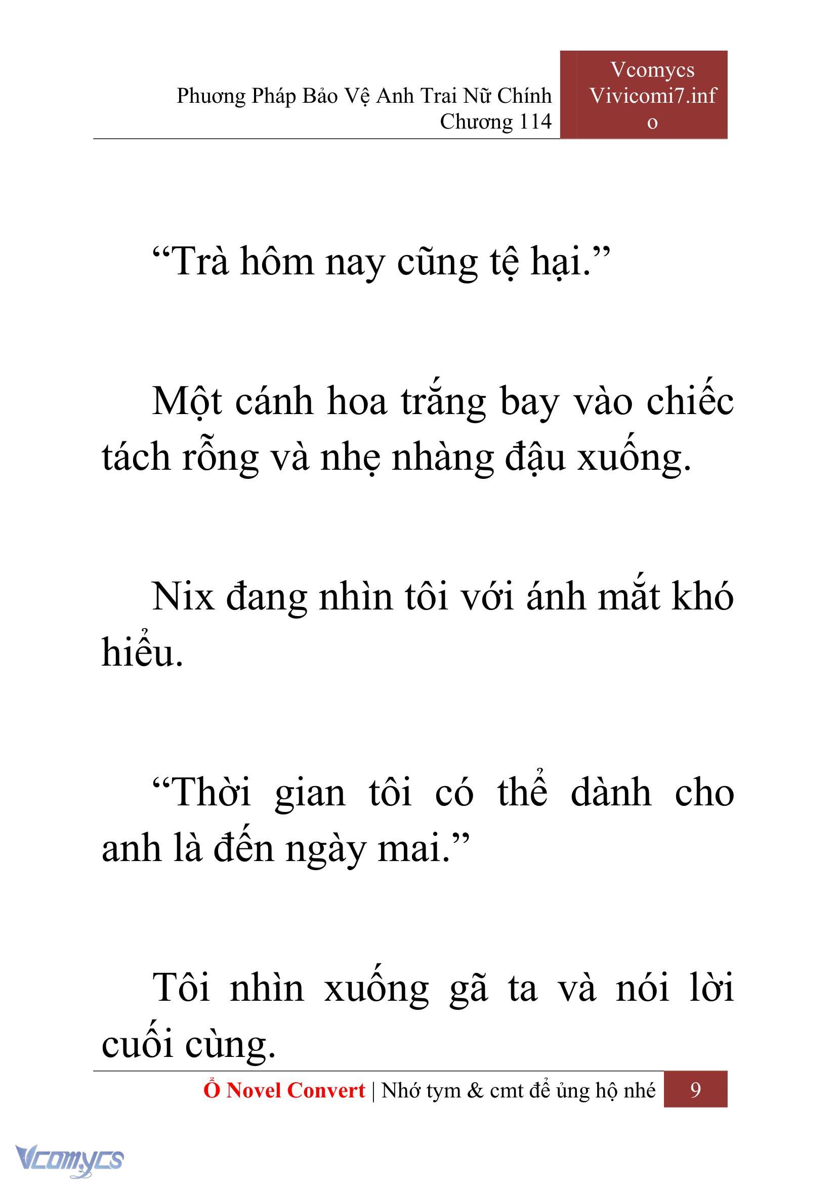 [Novel] Phương Pháp Bảo Vệ Anh Trai Nữ Chính Chap 114 - Trang 2
