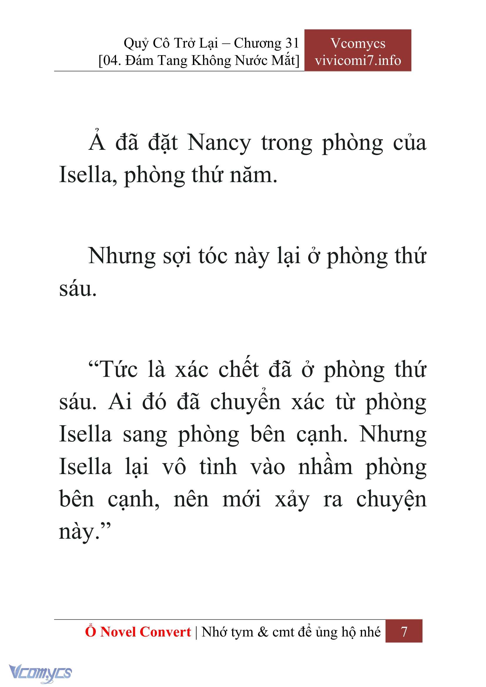 [Novel] Quý Cô Trở Lại Chap 31 - Trang 2