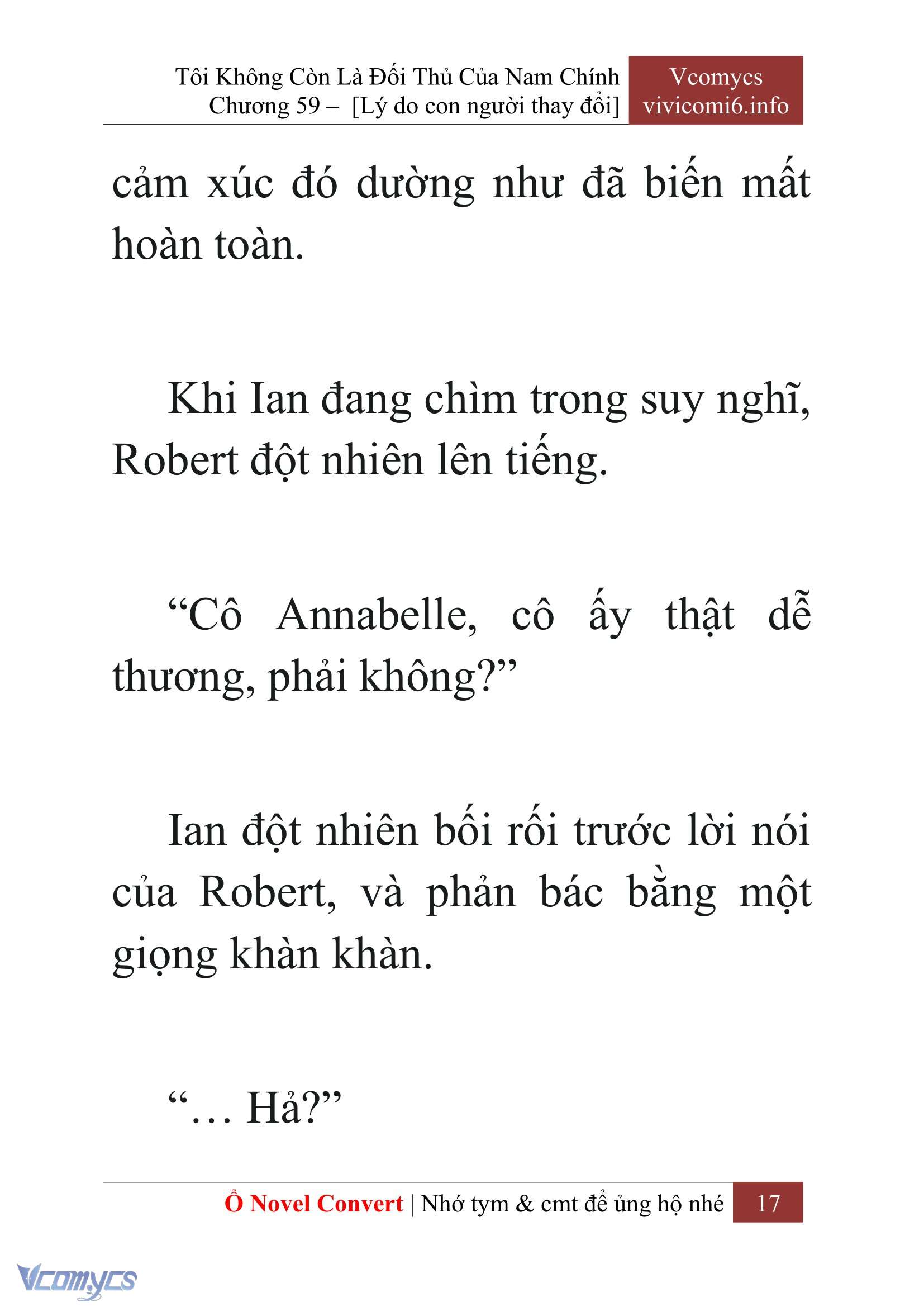 [Novel] Tôi Không Còn Là Đối Thủ Của Nam Chính Chap 59 - Trang 2