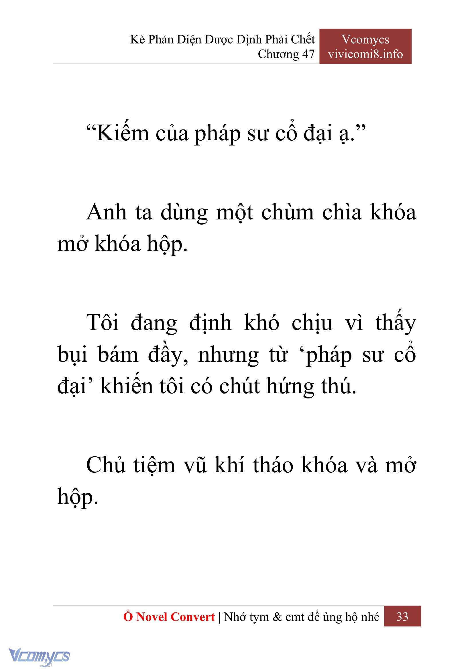 [Novel] Kẻ Phản Diện Được Định Phải Chết Chap 47 - Trang 2