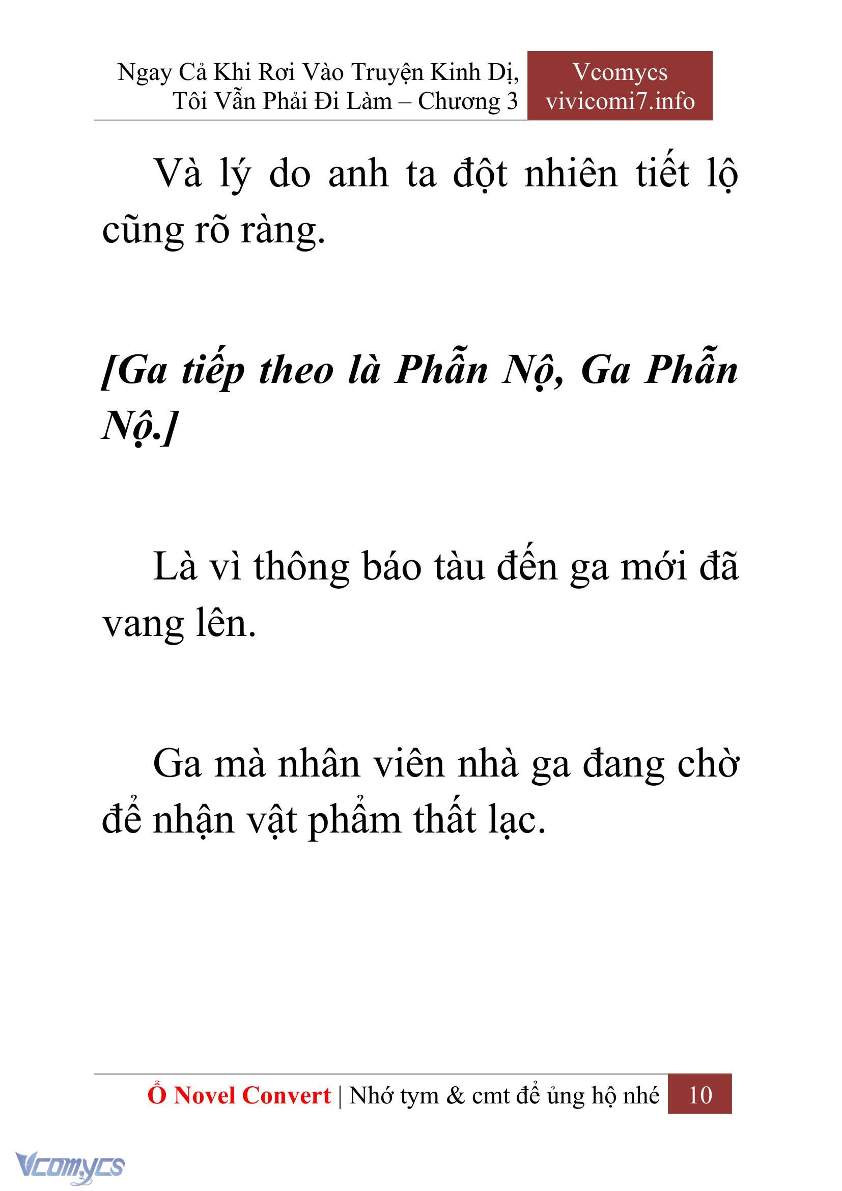 [Novel] Ngay Cả Khi Rơi Vào Truyện Kinh Dị, Tôi Vẫn Phải Đi Làm Chap 3 - Trang 2