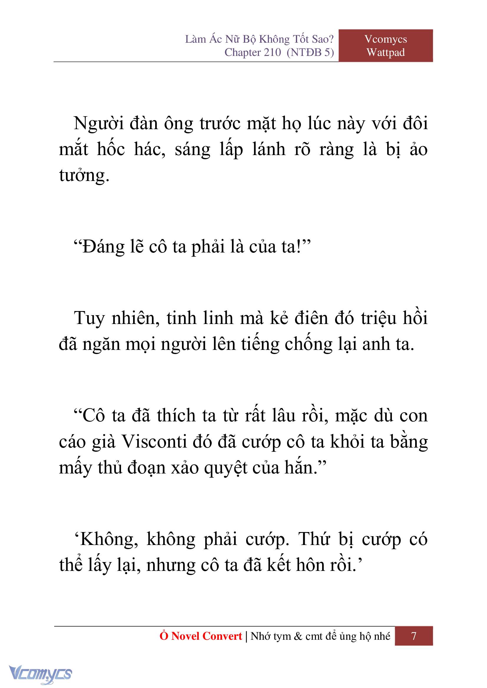 [Novel] Làm Ác Nữ Bộ Không Tốt Sao? Chap 210 - Trang 2