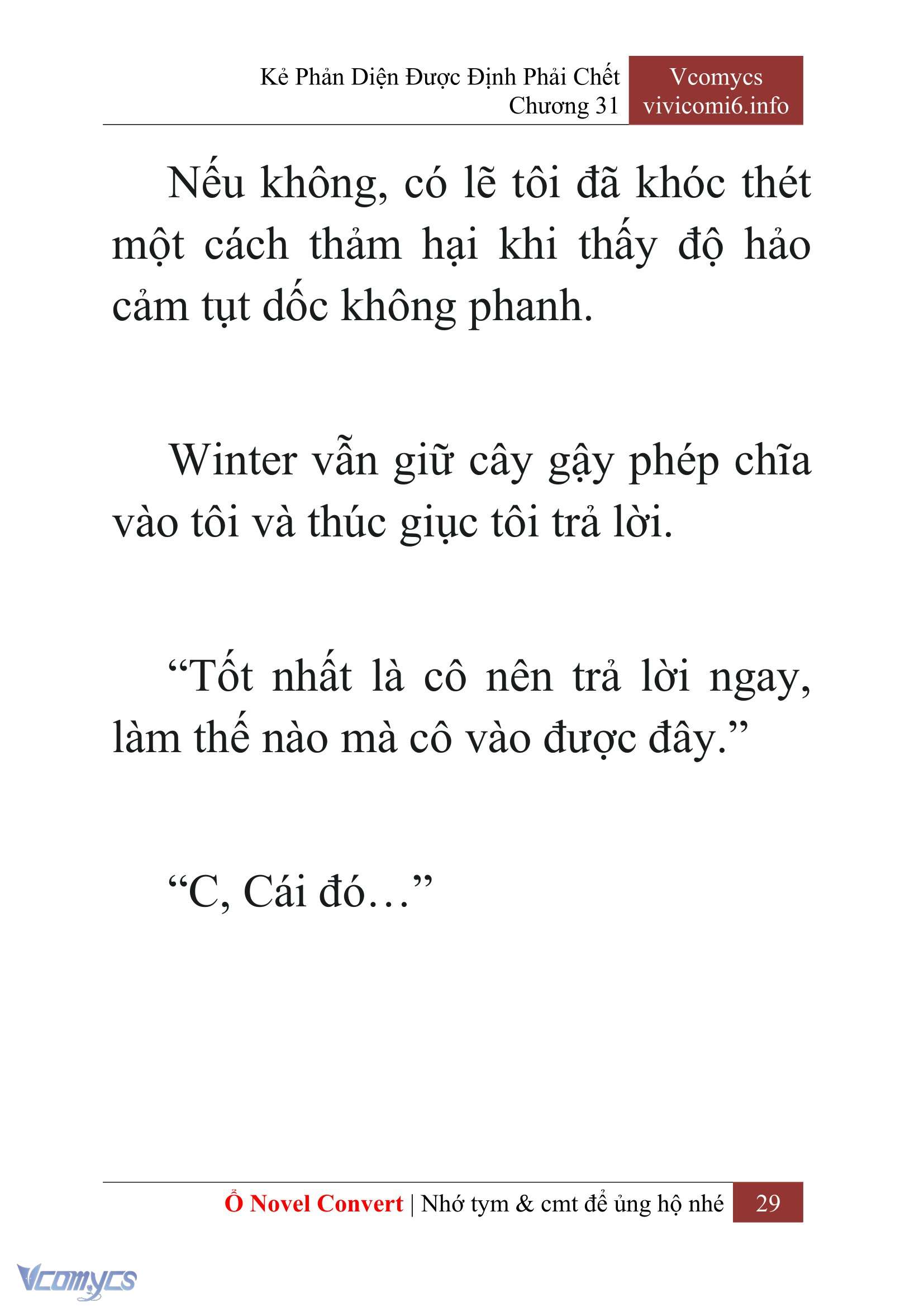 [Novel] Kẻ Phản Diện Được Định Phải Chết Chap 31 - Trang 2