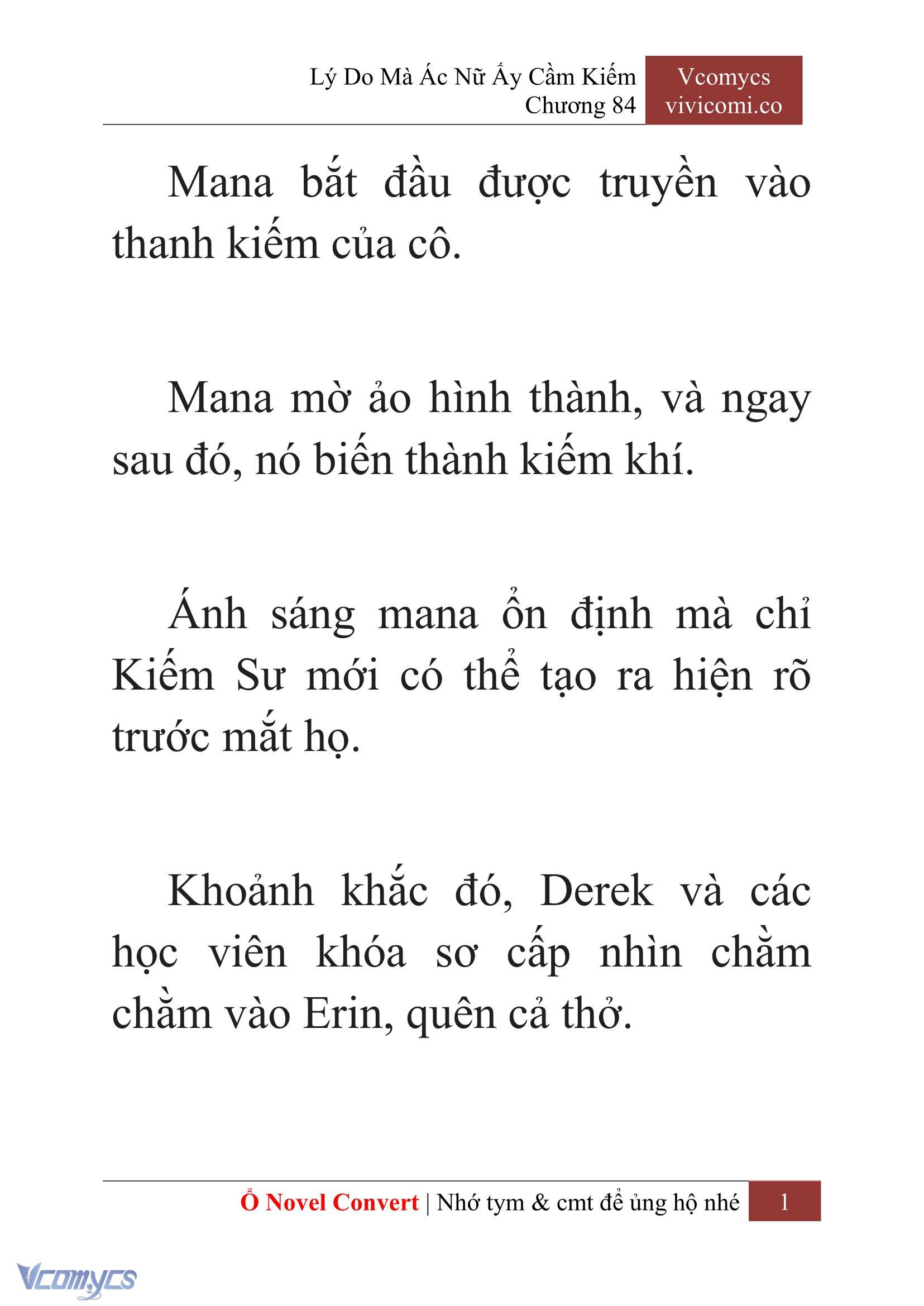[Novel] Lý Do Mà Ác Nữ Ấy Cầm Kiếm Chap 84 - Trang 2