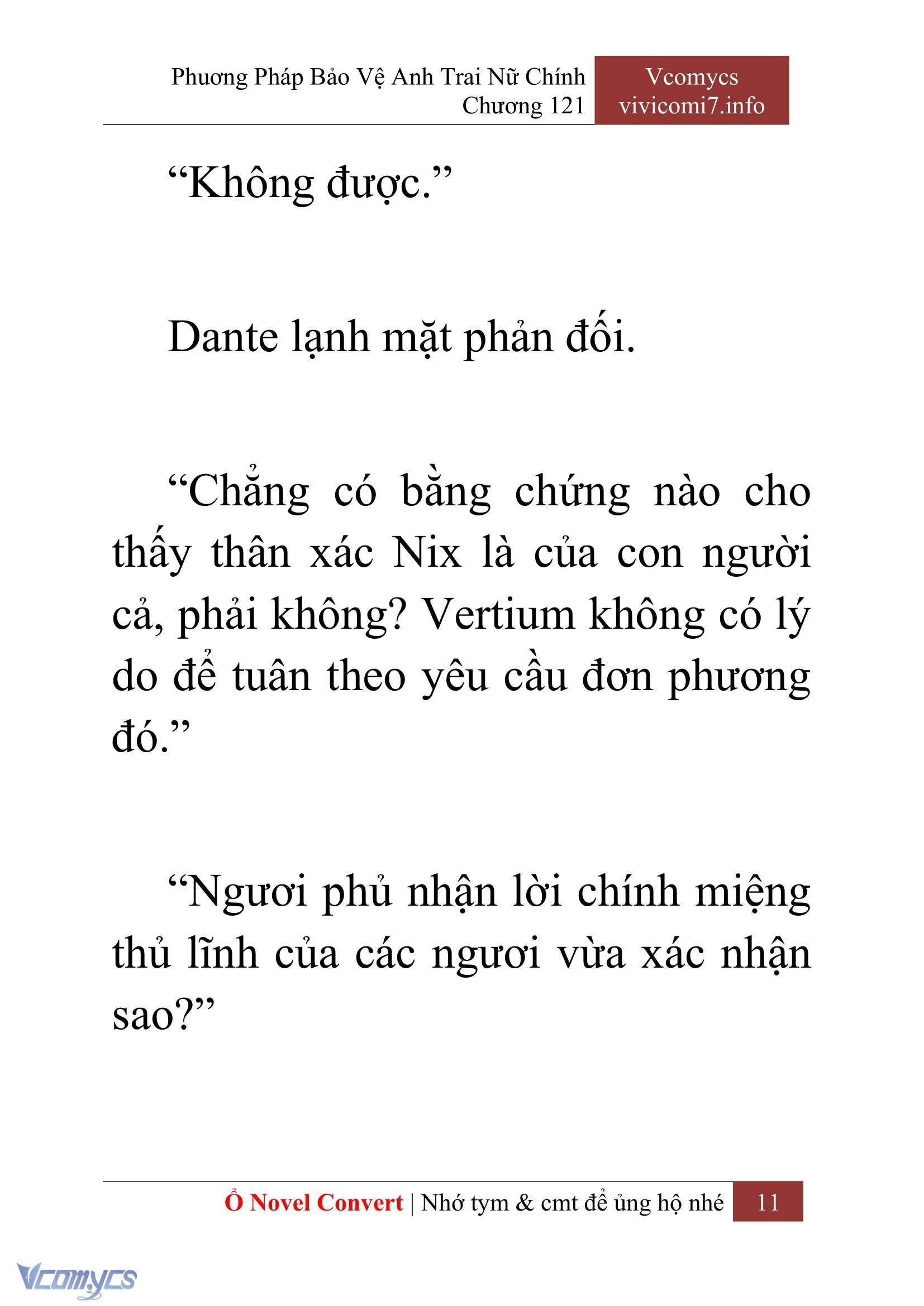 [Novel] Phương Pháp Bảo Vệ Anh Trai Nữ Chính Chap 121 - Trang 2