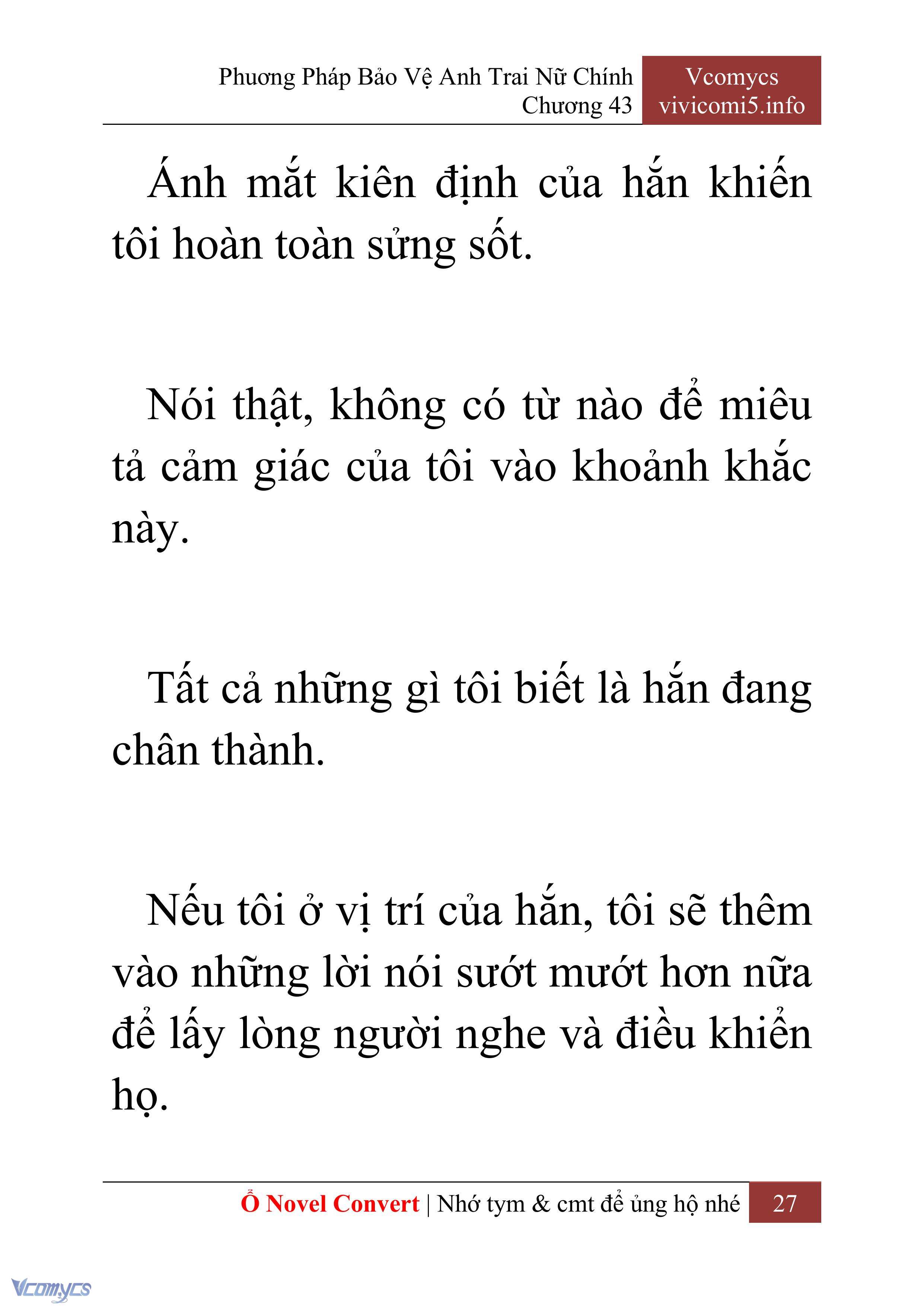 [Novel] Phương Pháp Bảo Vệ Anh Trai Nữ Chính Chap 43 - Trang 2