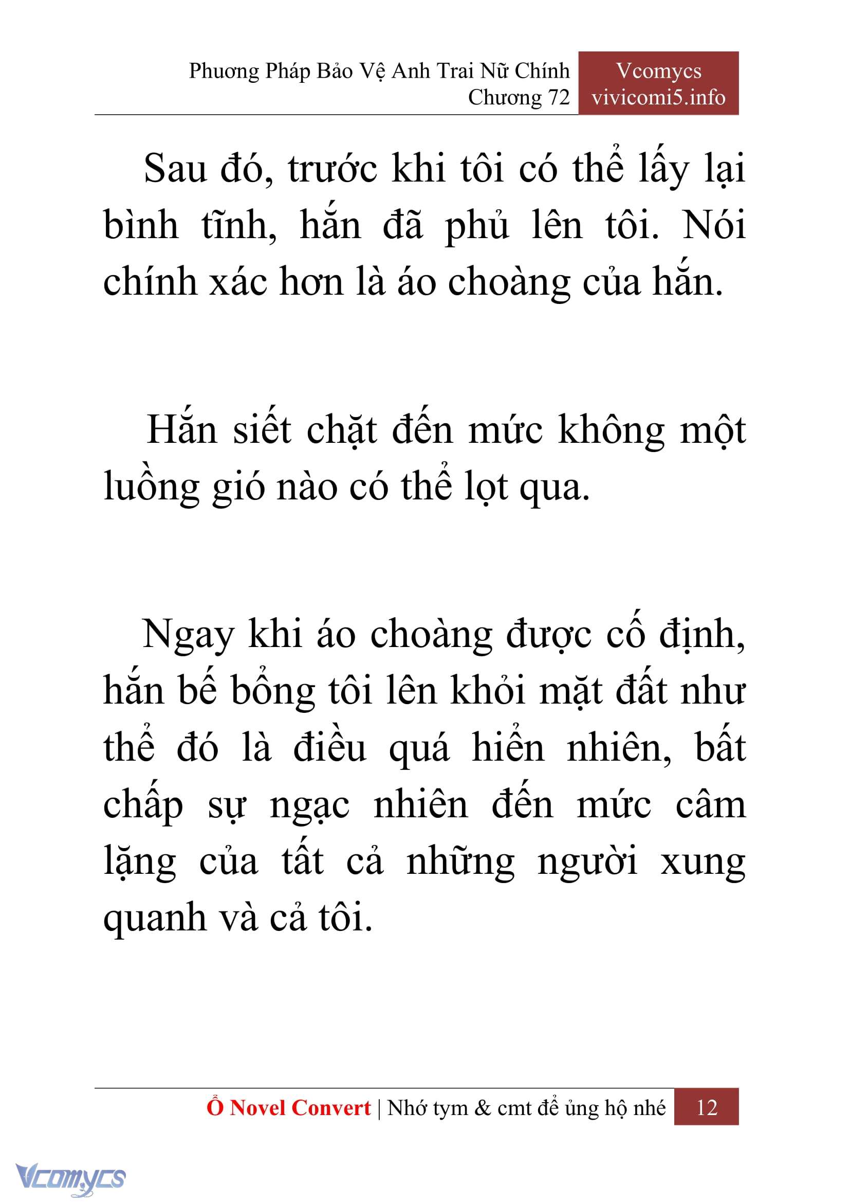 [Novel] Phương Pháp Bảo Vệ Anh Trai Nữ Chính Chap 72 - Trang 2