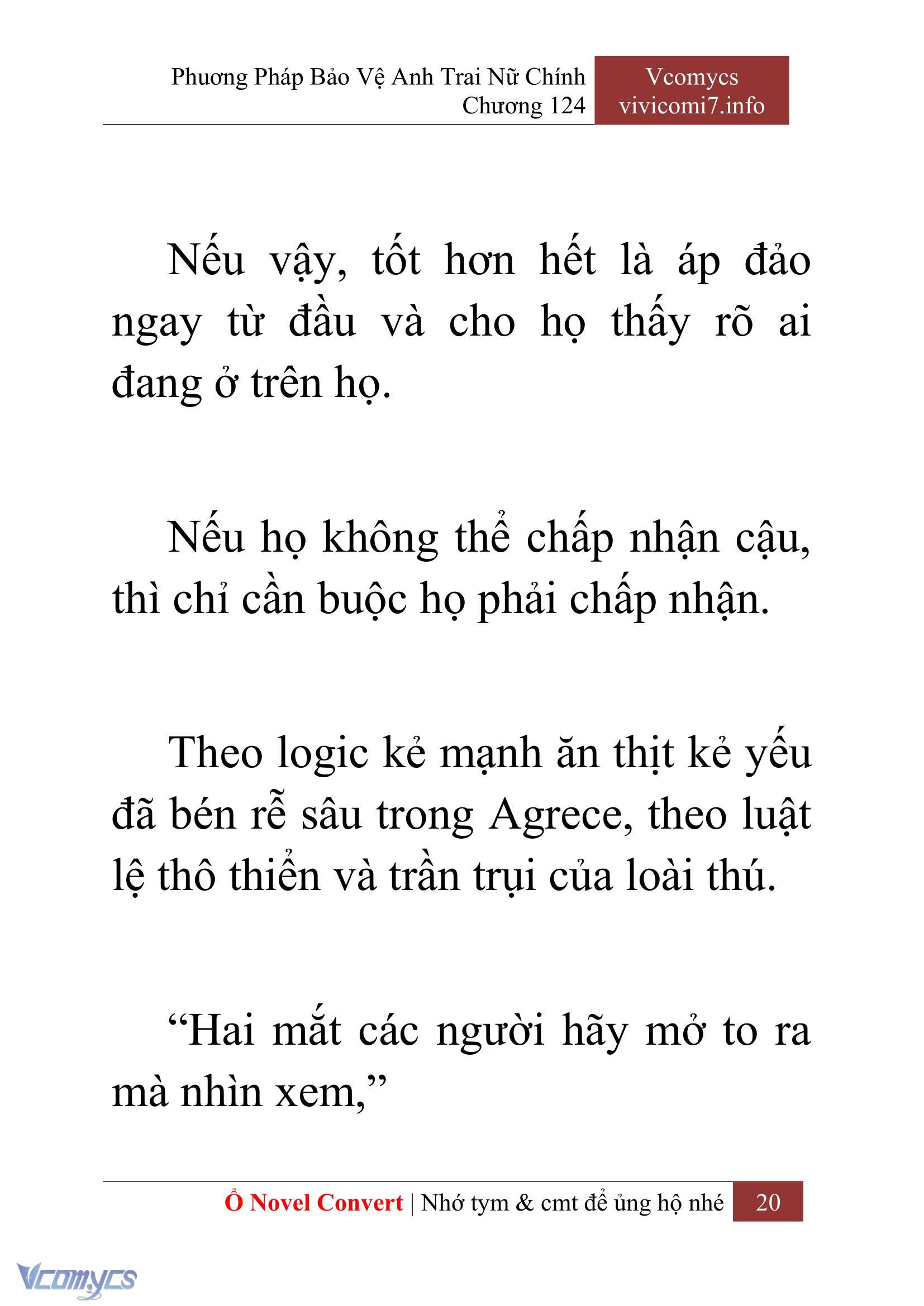 [Novel] Phương Pháp Bảo Vệ Anh Trai Nữ Chính Chap 124 - Trang 2
