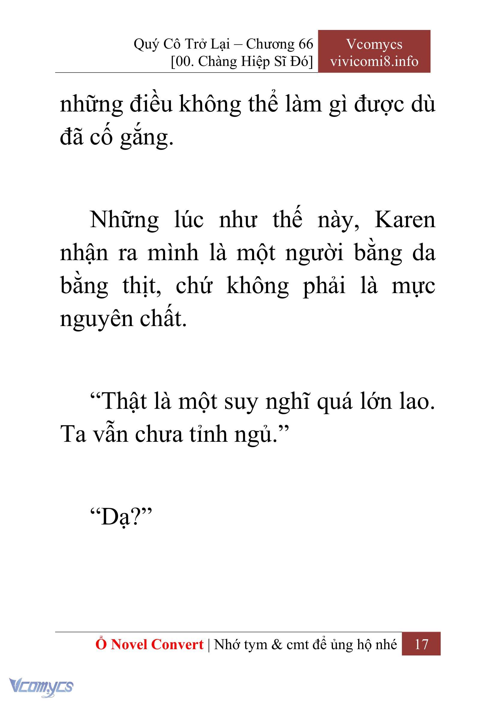 [Novel] Quý Cô Trở Lại Chap 66 - Trang 2