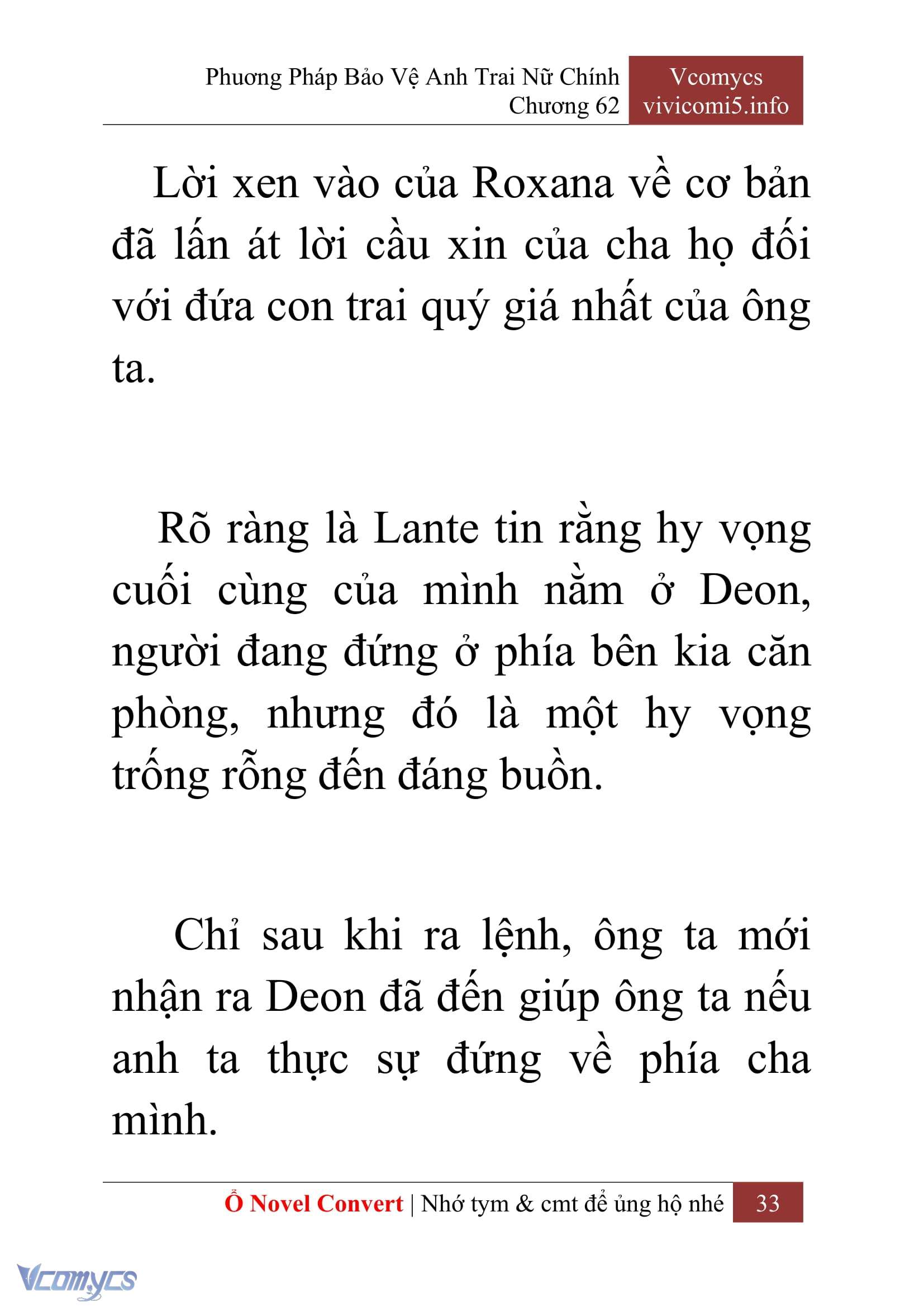 [Novel] Phương Pháp Bảo Vệ Anh Trai Nữ Chính Chap 62 - Trang 2