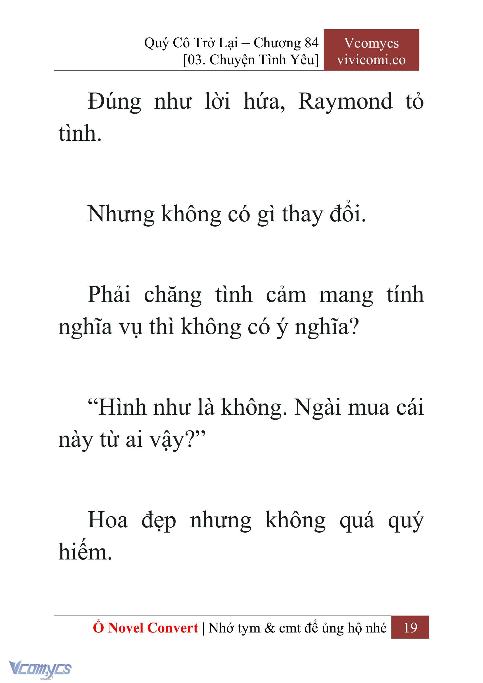 [Novel] Quý Cô Trở Lại Chap 84 - Trang 2