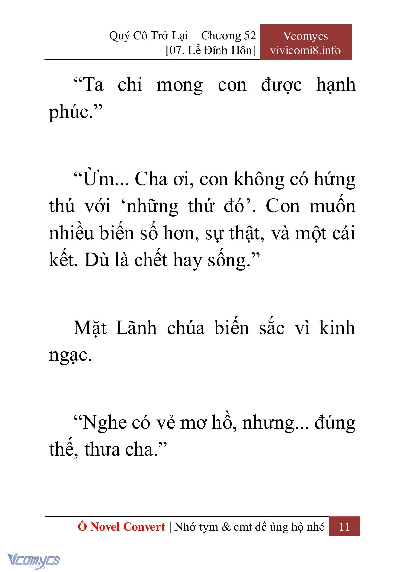 [Novel] Quý Cô Trở Lại Chap 52 - Trang 2