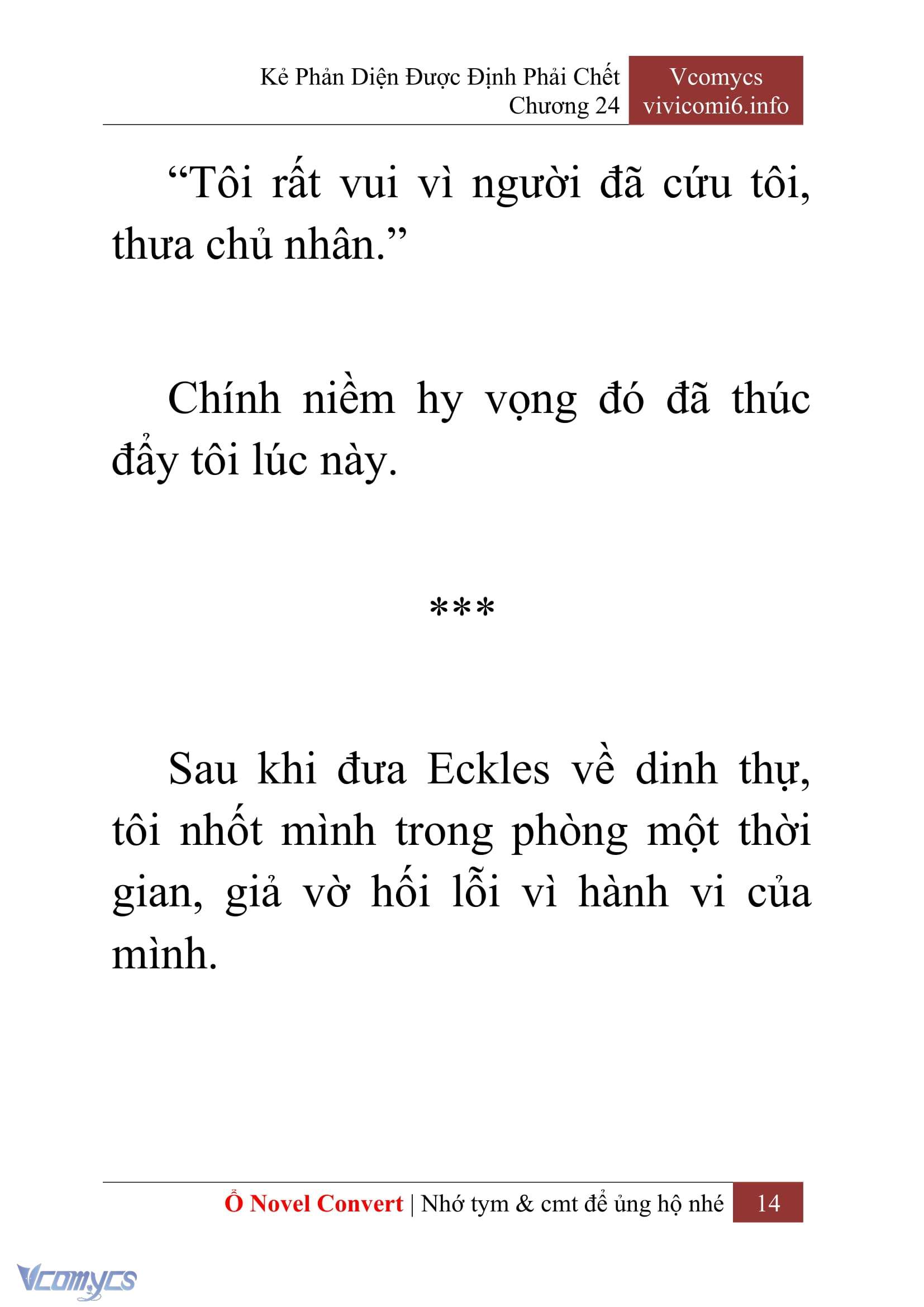 [Novel] Kẻ Phản Diện Được Định Phải Chết Chap 24 - Trang 2