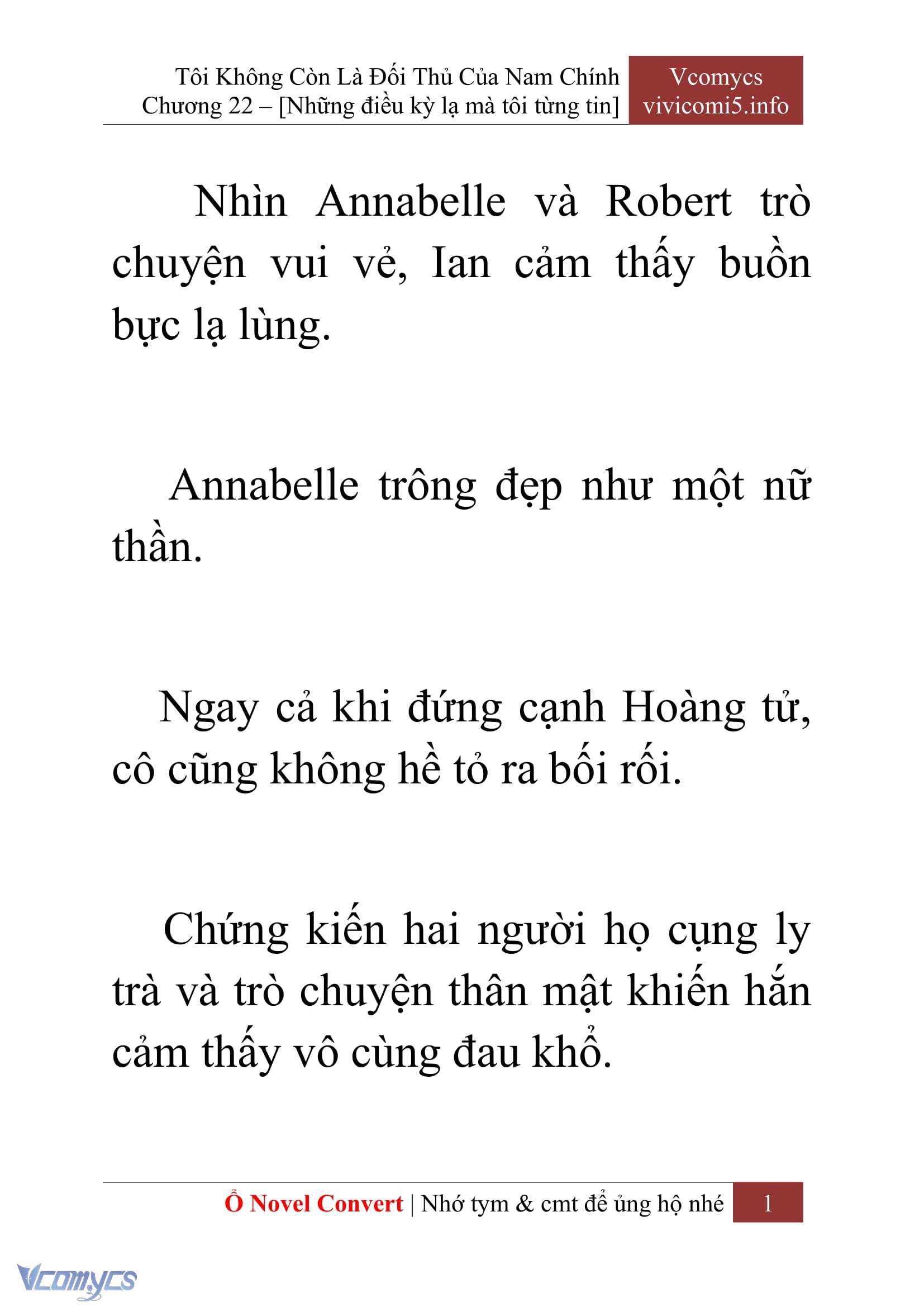 [Novel] Tôi Không Còn Là Đối Thủ Của Nam Chính Chap 22 - Trang 2