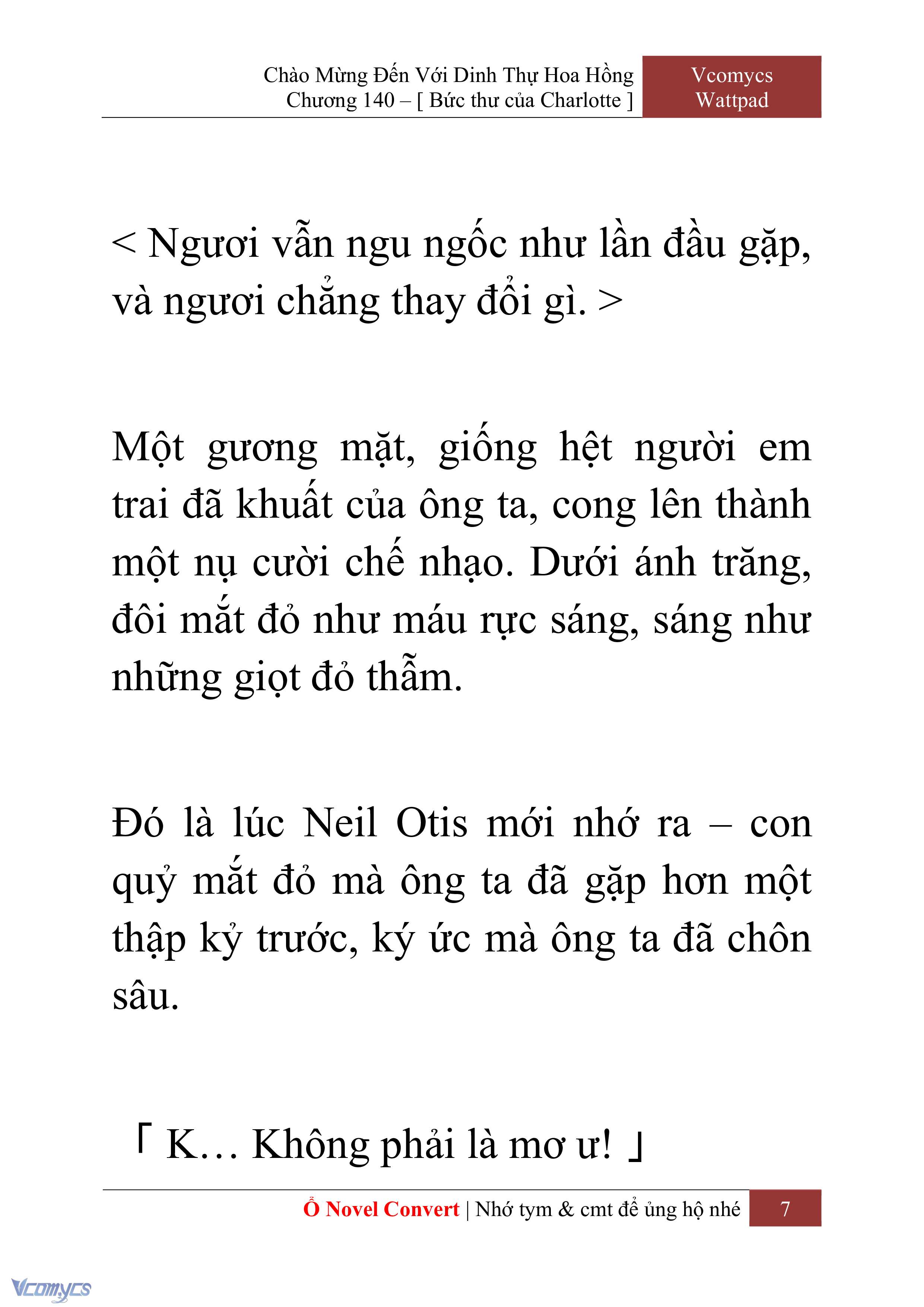[Novel] Chào Mừng Đến Với Dinh Thự Hoa Hồng Chap 140 - Next Chap 141