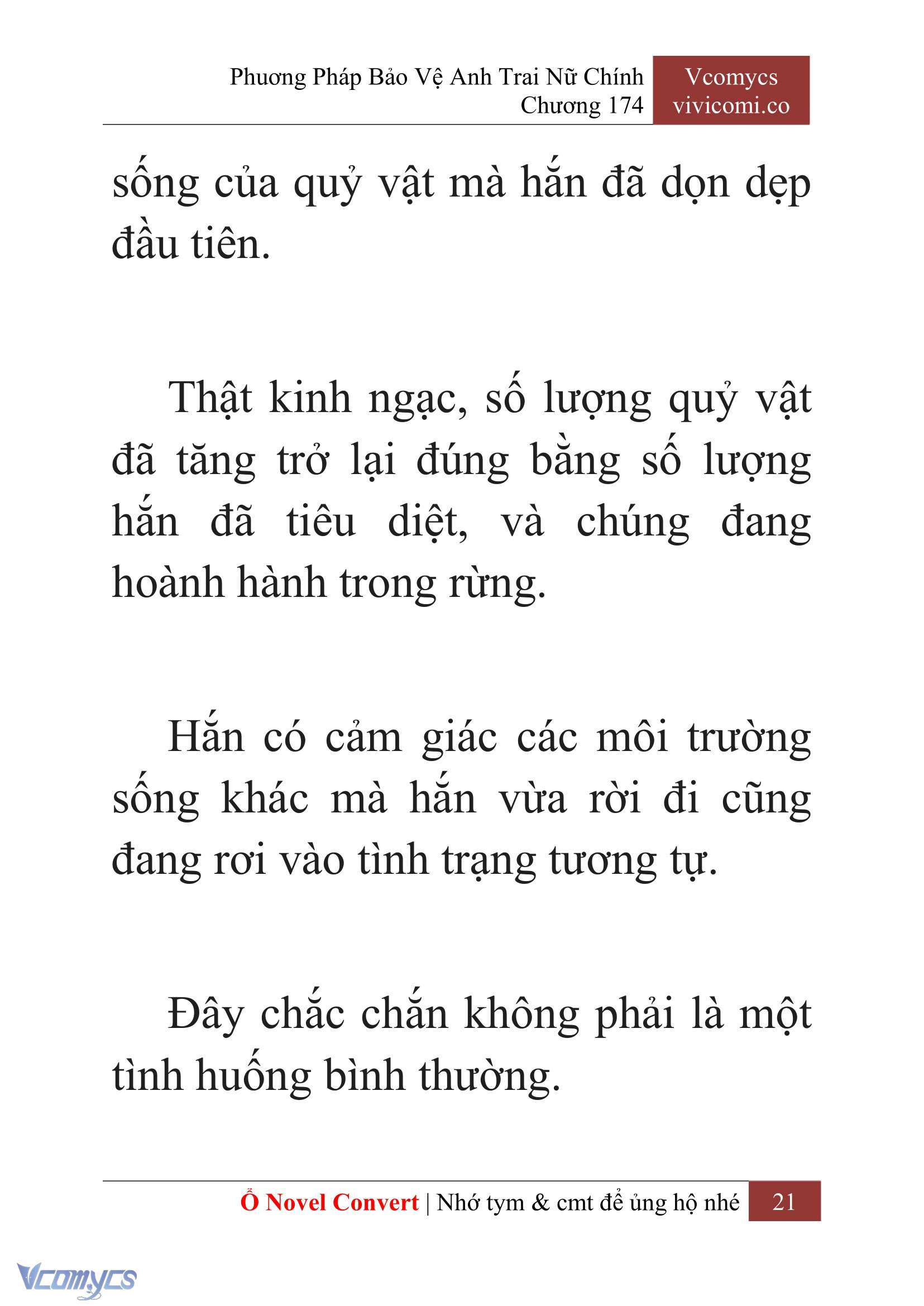 [Novel] Phương Pháp Bảo Vệ Anh Trai Nữ Chính Chap 174 - Next 