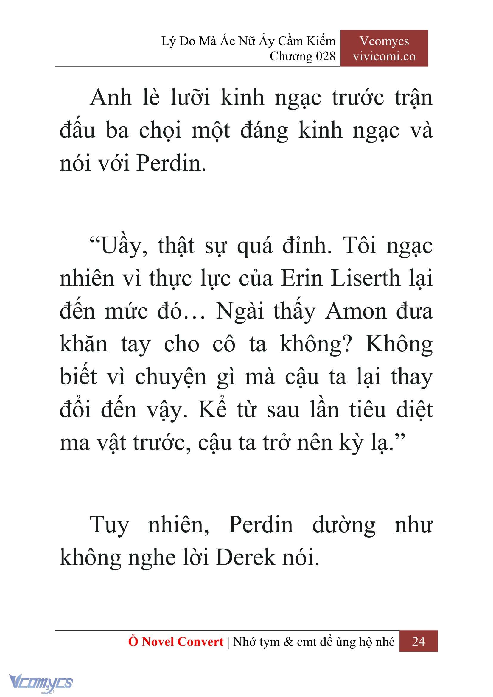 [Novel] Lý Do Mà Ác Nữ Ấy Cầm Kiếm Chap 28 - Trang 2