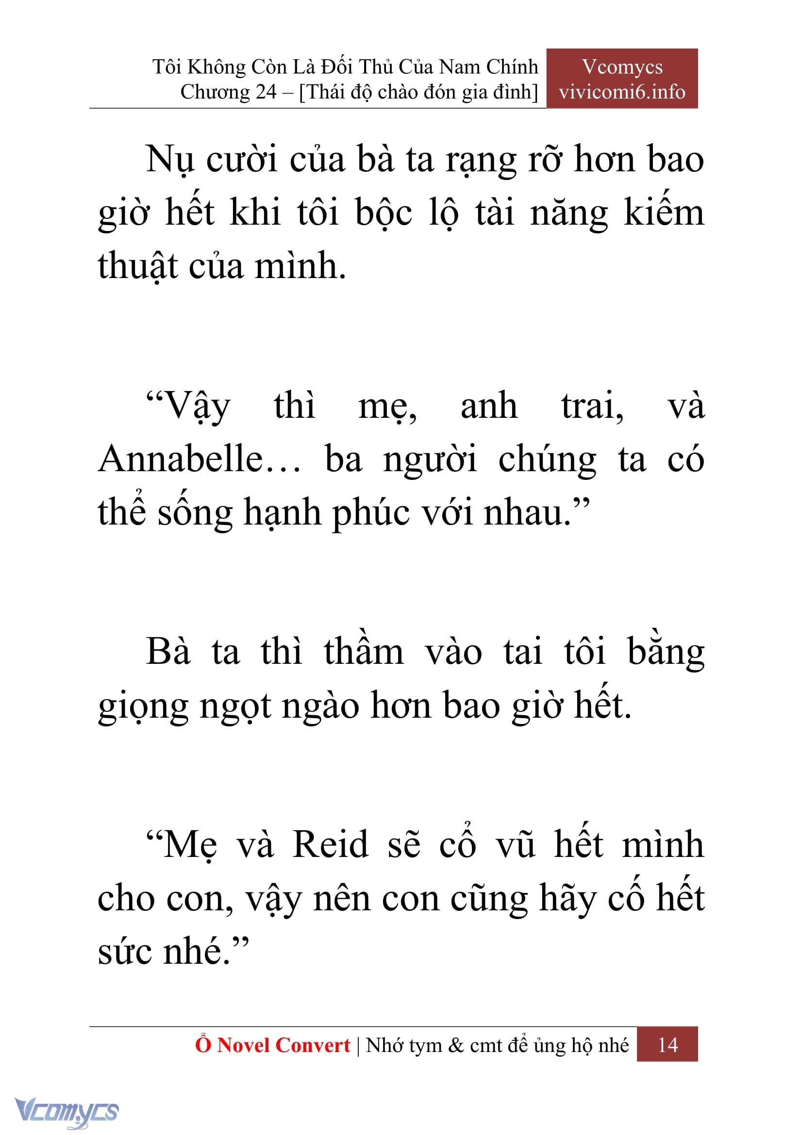 [Novel] Tôi Không Còn Là Đối Thủ Của Nam Chính Chap 24 - Trang 2