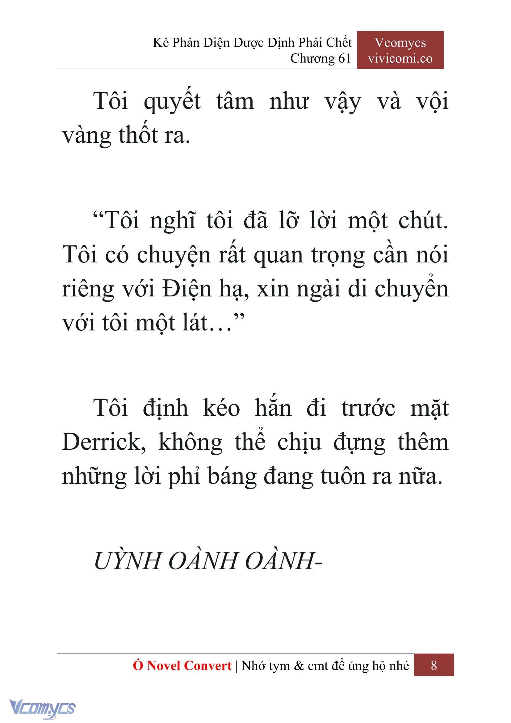 [Novel] Kẻ Phản Diện Được Định Phải Chết Chap 61 - Next Chap 62