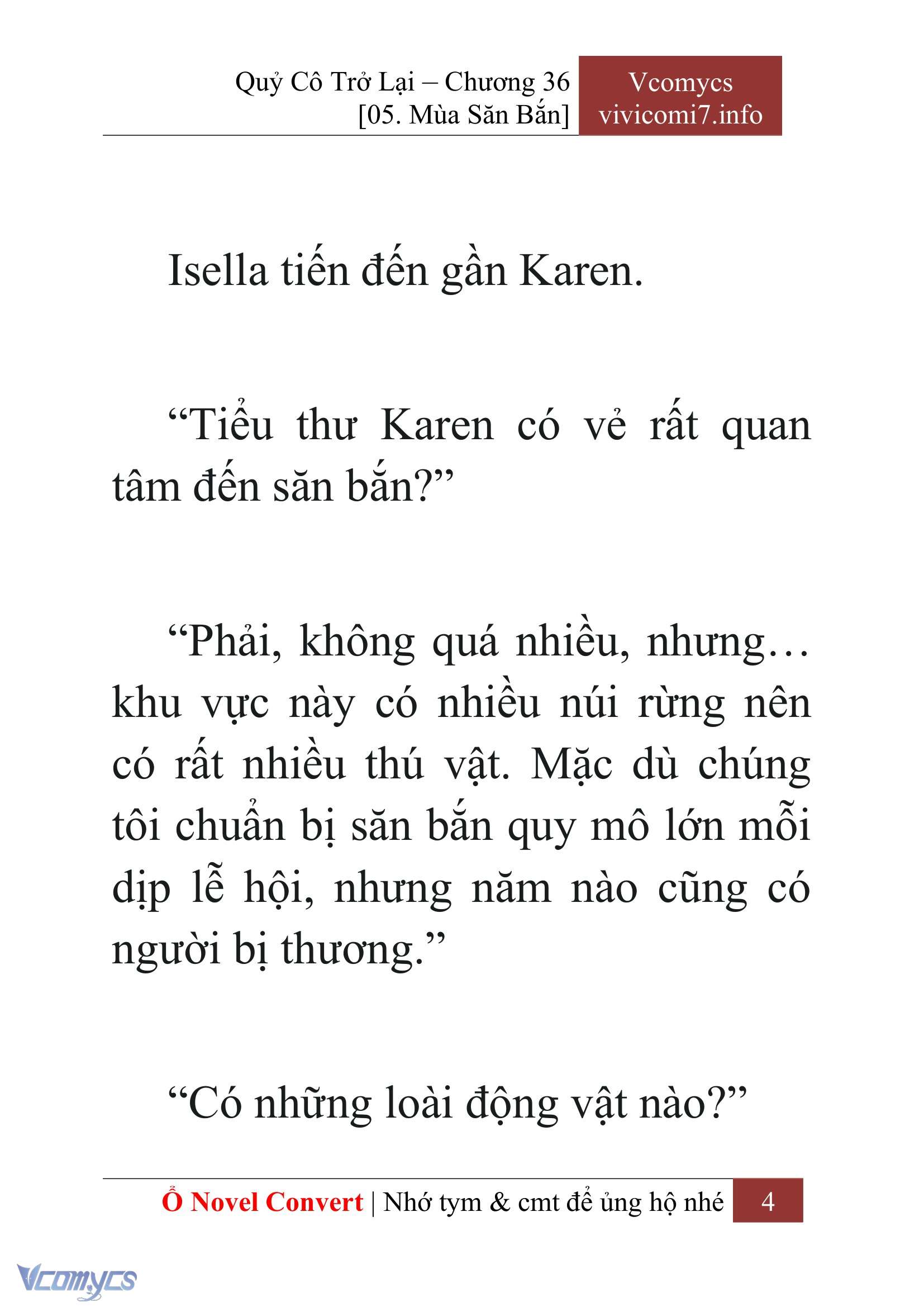 [Novel] Quý Cô Trở Lại Chap 36 - Trang 2