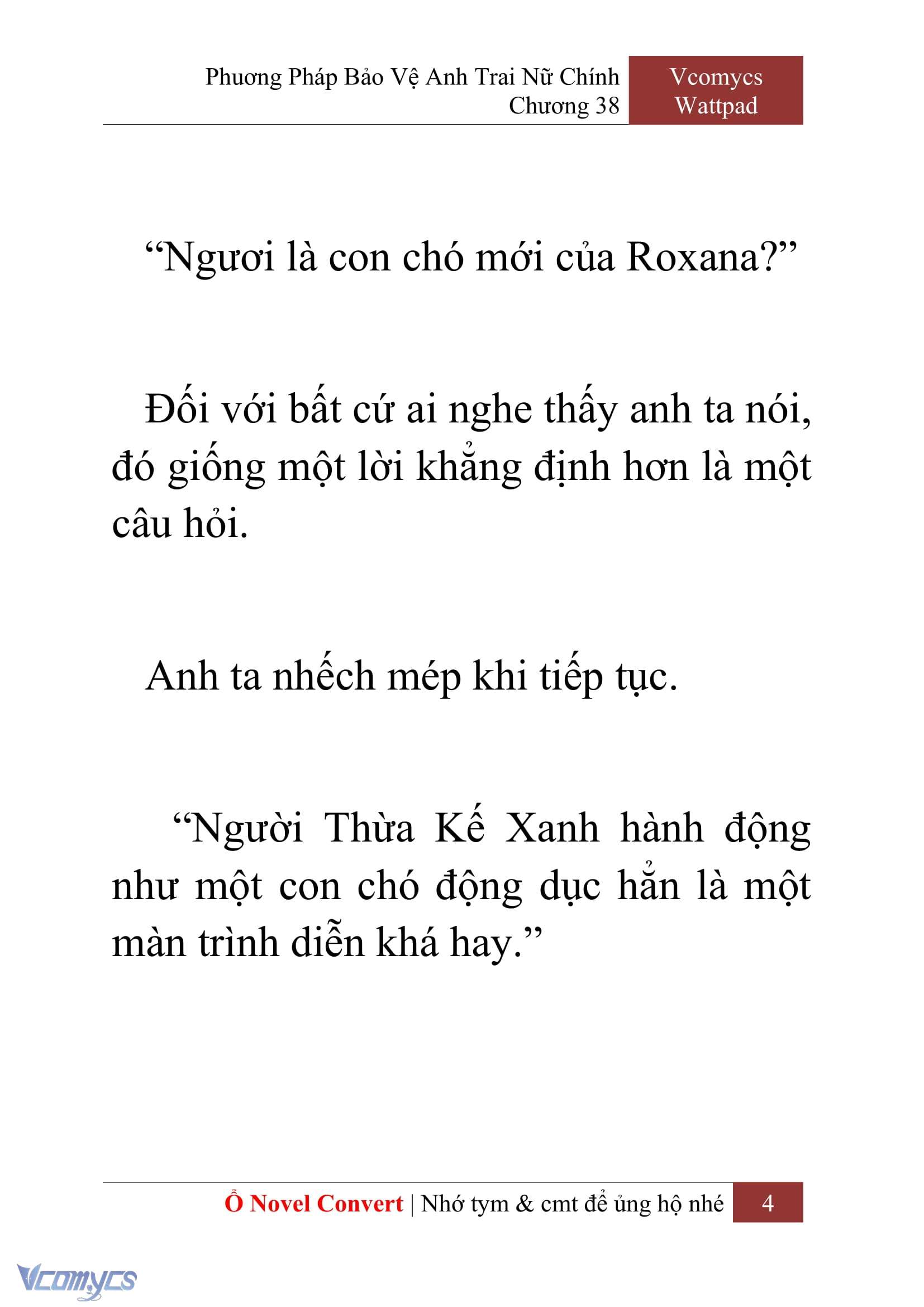 [Novel] Phương Pháp Bảo Vệ Anh Trai Nữ Chính Chap 38 - Trang 2