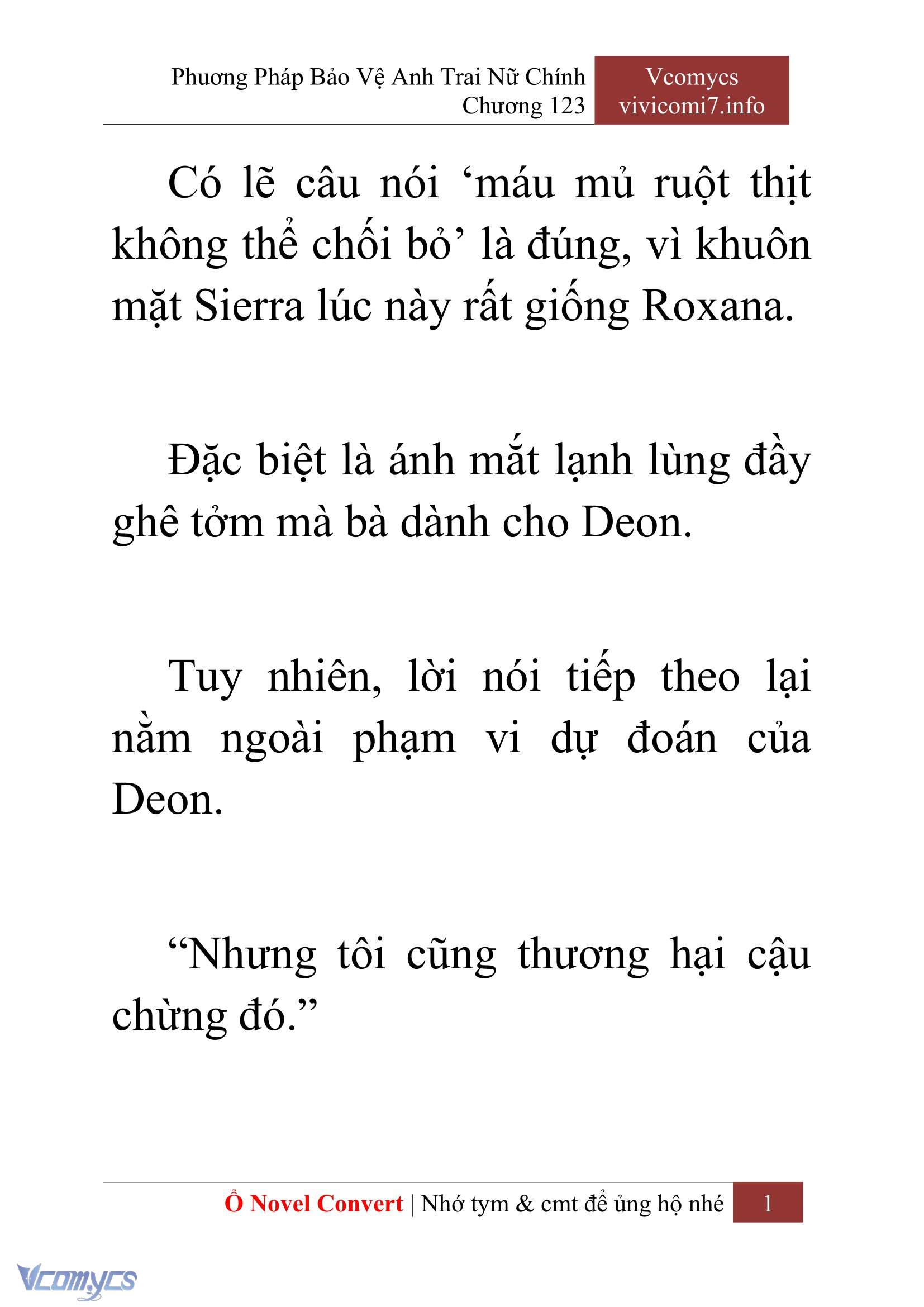 [Novel] Phương Pháp Bảo Vệ Anh Trai Nữ Chính Chap 123 - Trang 2