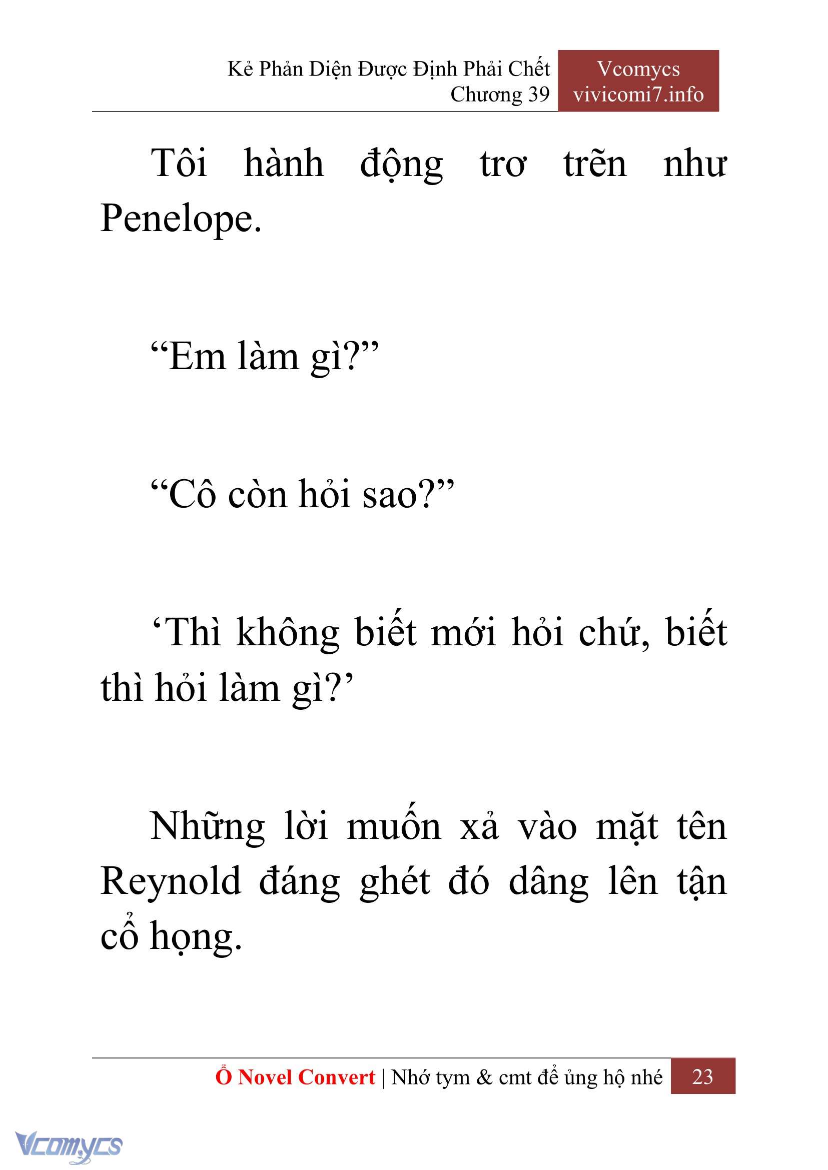 [Novel] Kẻ Phản Diện Được Định Phải Chết Chap 39 - Trang 2