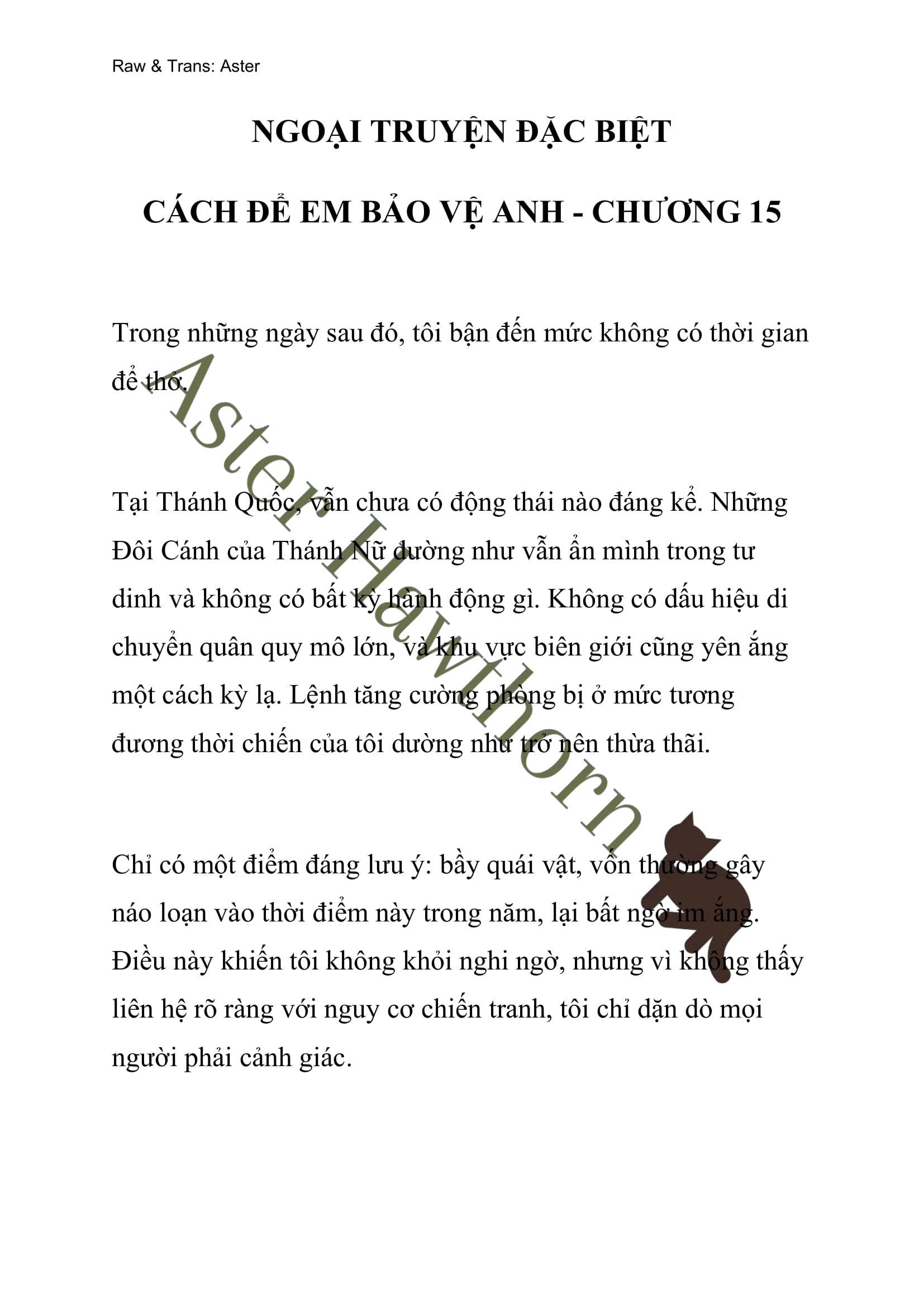 [NOVEL] Ngoại Truyện Cách Để Em Bảo Vệ Anh Chap 69 - Next Chap 70