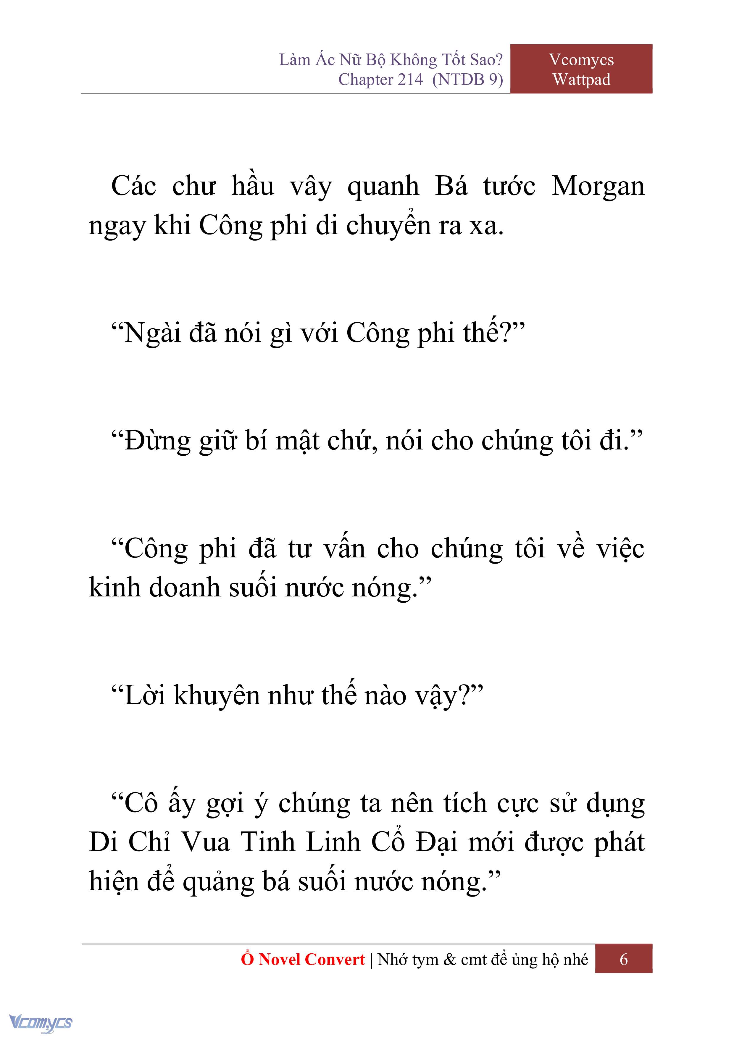[Novel] Làm Ác Nữ Bộ Không Tốt Sao? Chap 214 - Trang 2