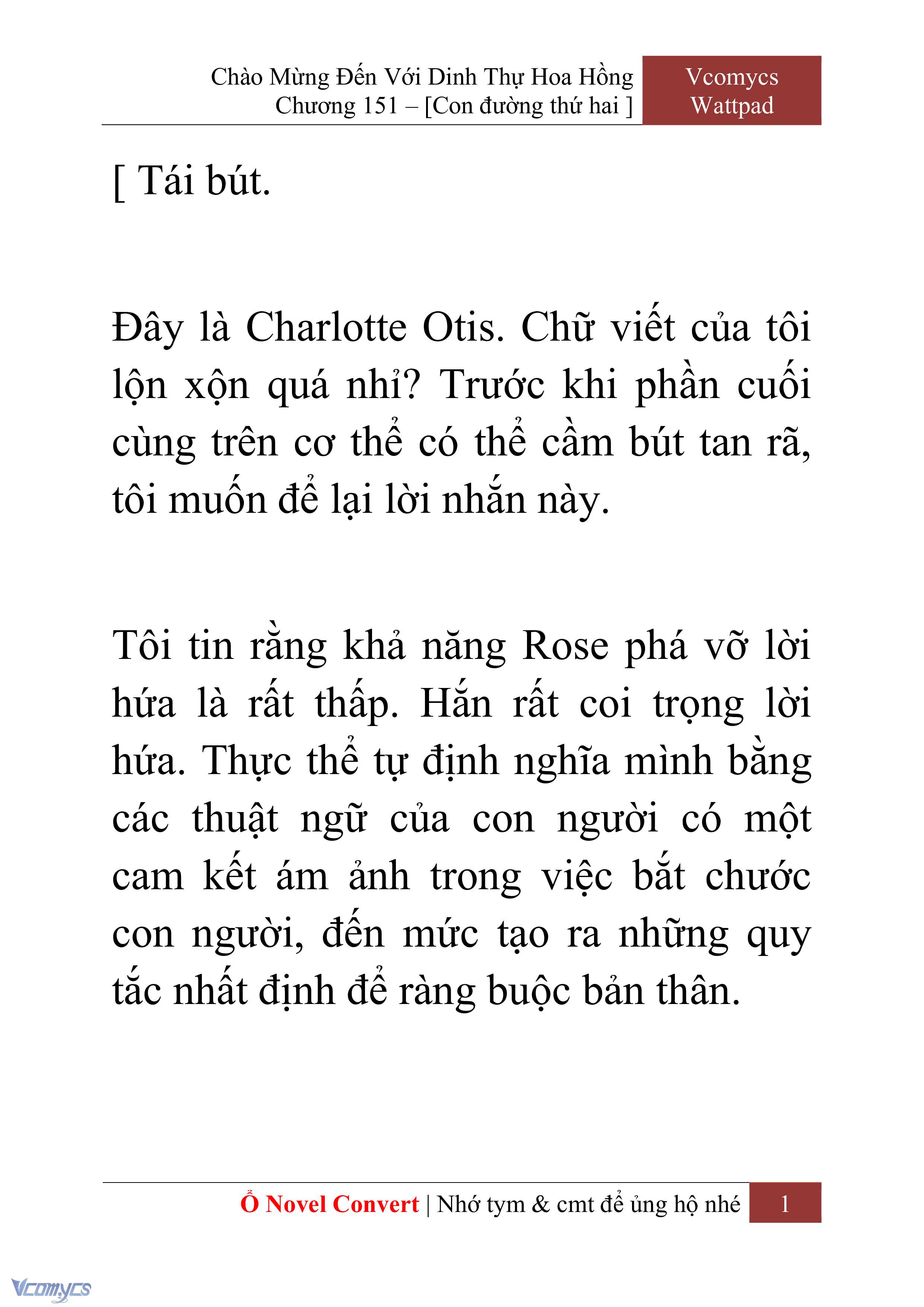 [Novel] Chào Mừng Đến Với Dinh Thự Hoa Hồng Chap 151 - Next Chap 152