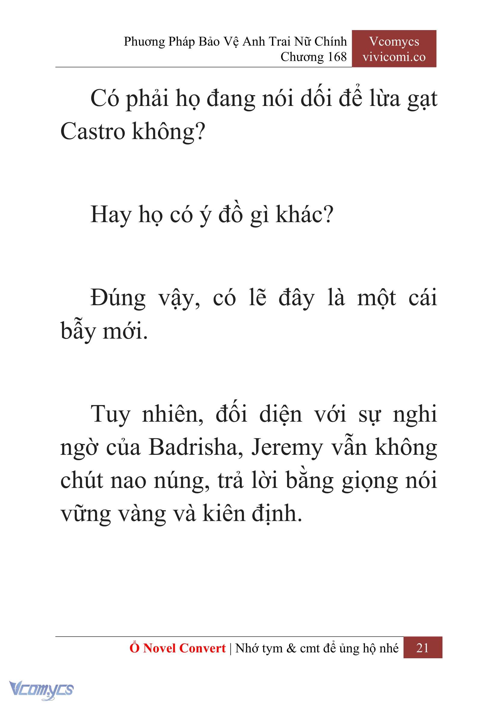 [Novel] Phương Pháp Bảo Vệ Anh Trai Nữ Chính Chap 168 - Trang 2