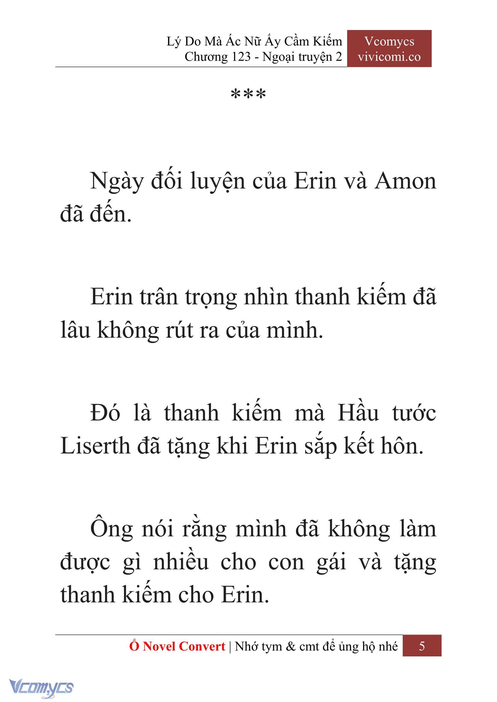 [Novel] Lý Do Mà Ác Nữ Ấy Cầm Kiếm Chap 123 - Trang 2
