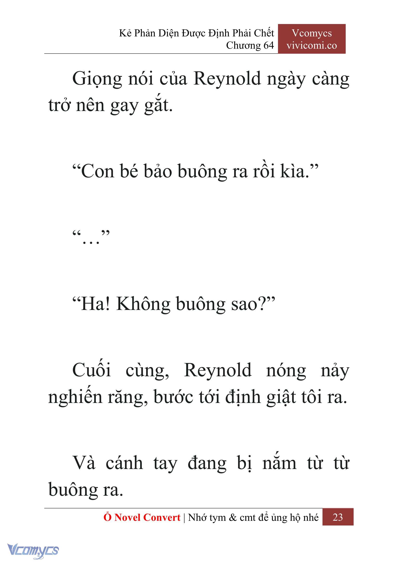 [Novel] Kẻ Phản Diện Được Định Phải Chết Chap 64 - Next 