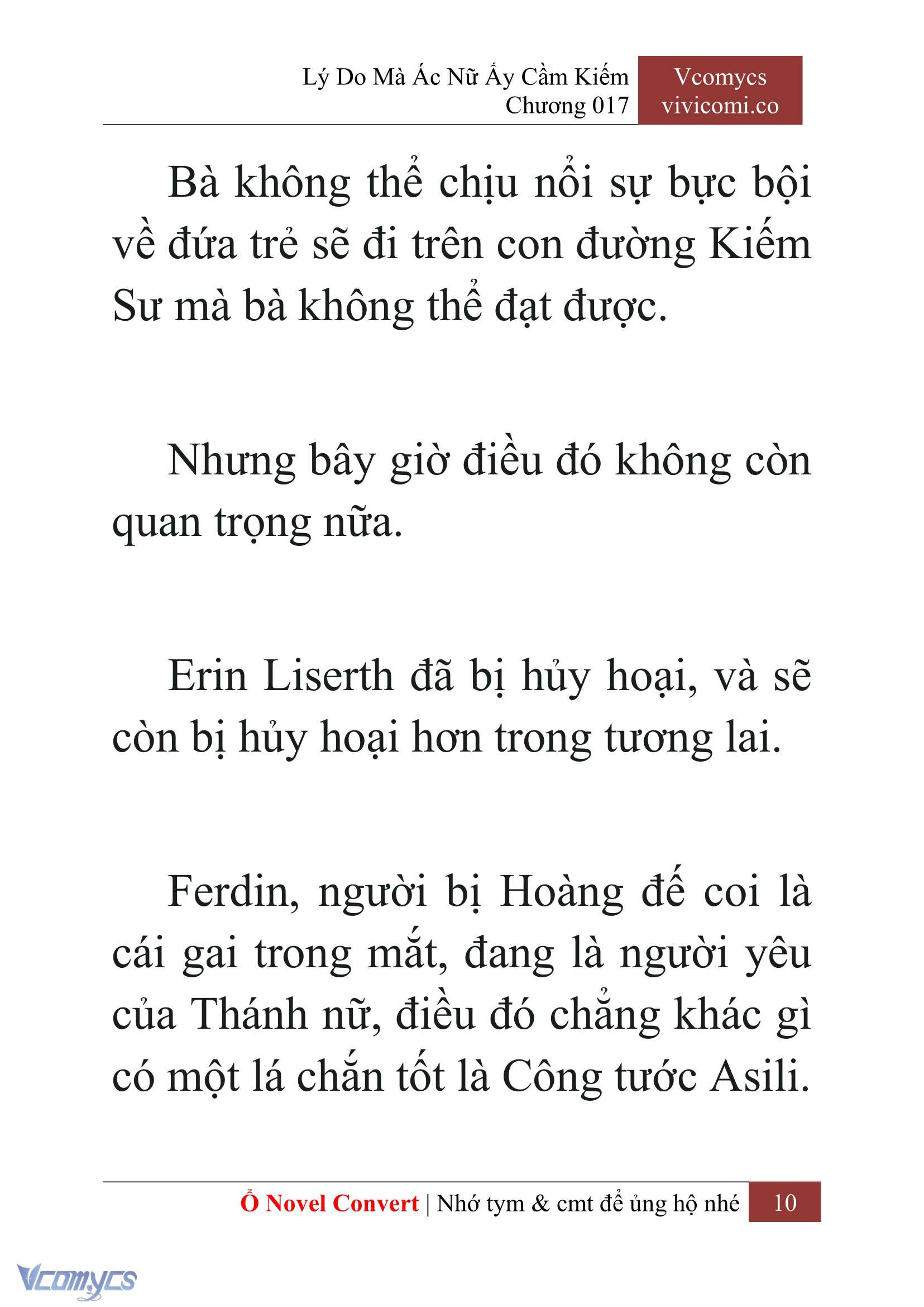 [Novel] Lý Do Mà Ác Nữ Ấy Cầm Kiếm Chap 17 - Next Chap 18
