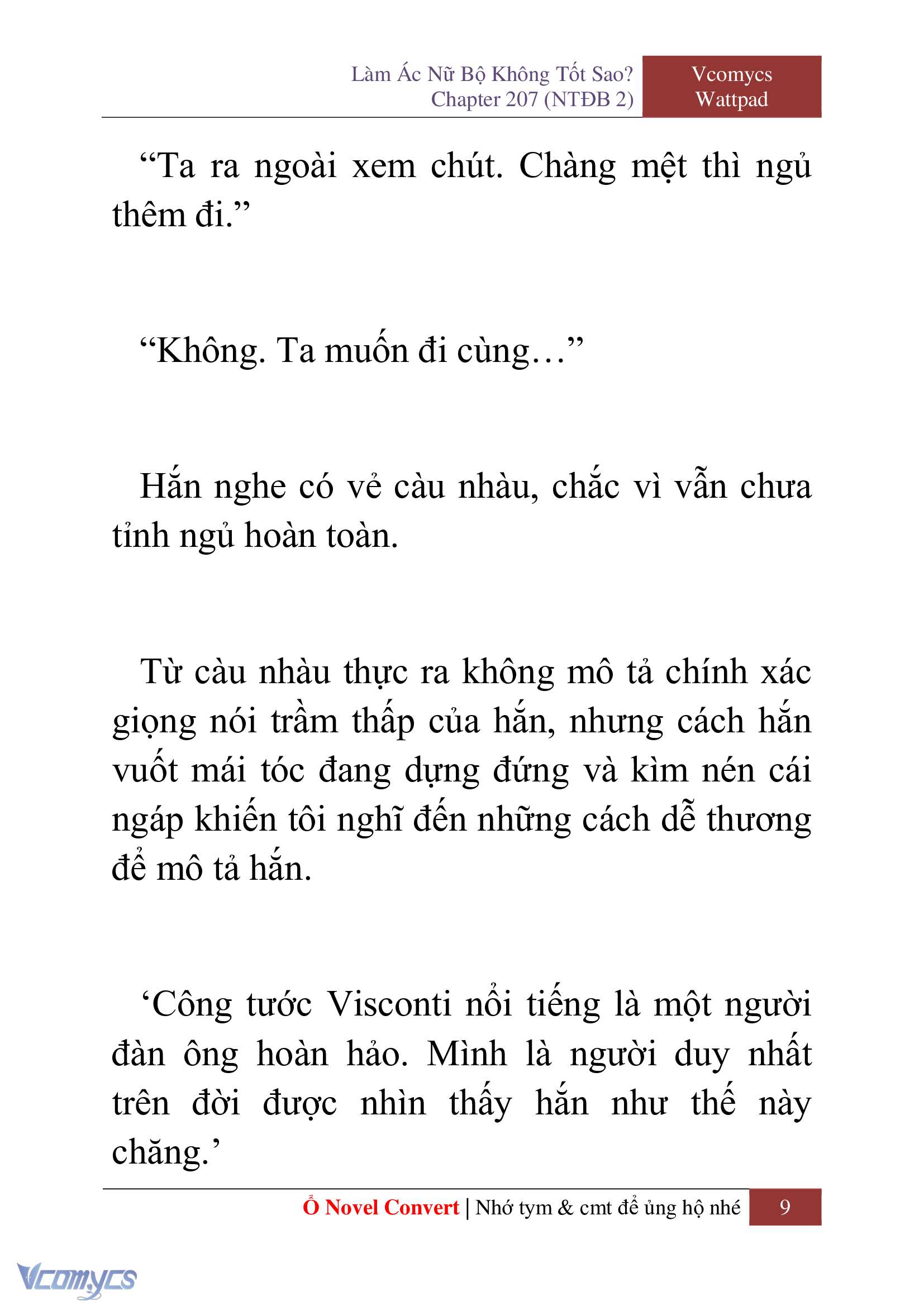 [Novel] Làm Ác Nữ Bộ Không Tốt Sao? Chap 207 - Trang 2