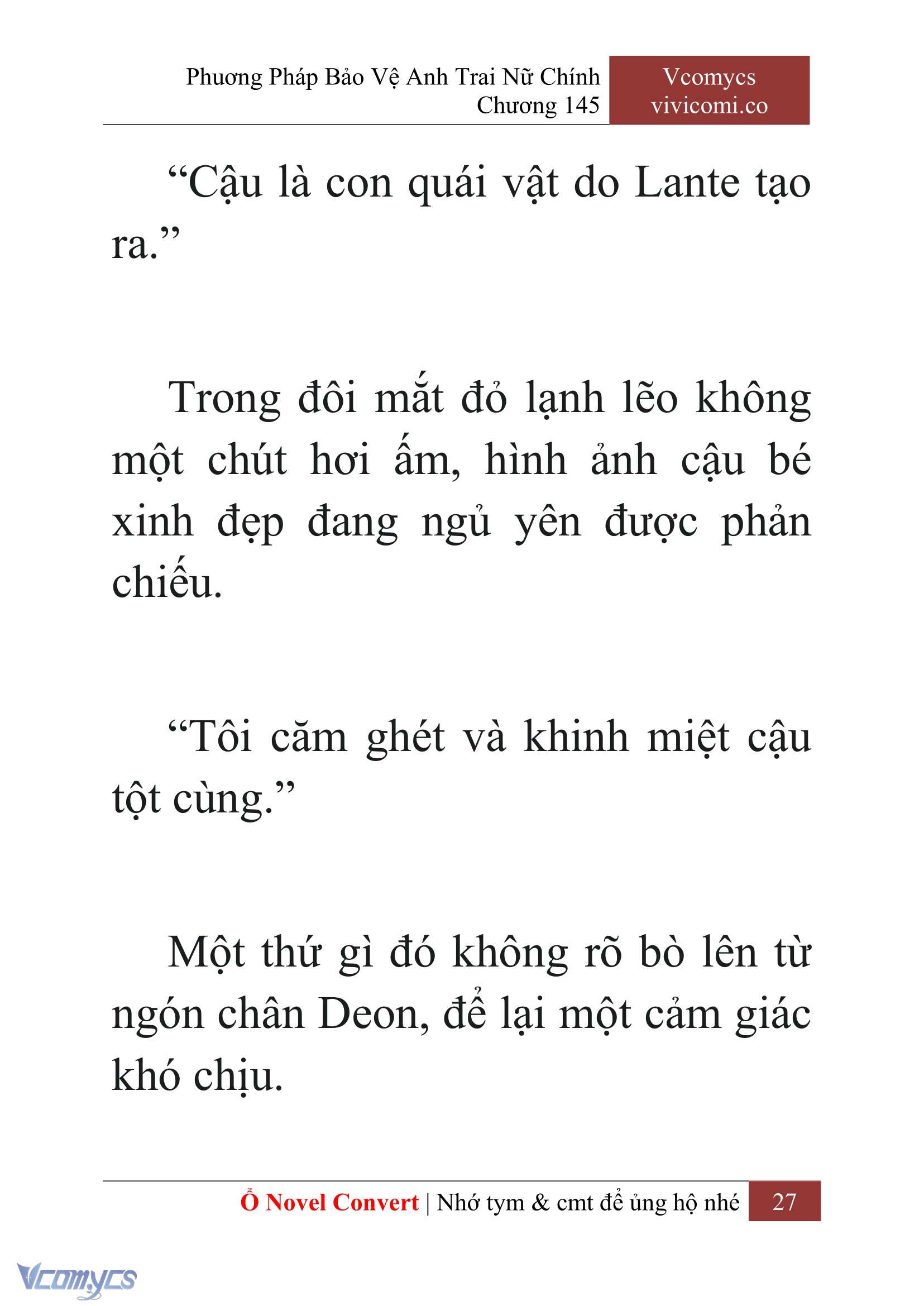 [Novel] Phương Pháp Bảo Vệ Anh Trai Nữ Chính Chap 145 - Trang 2
