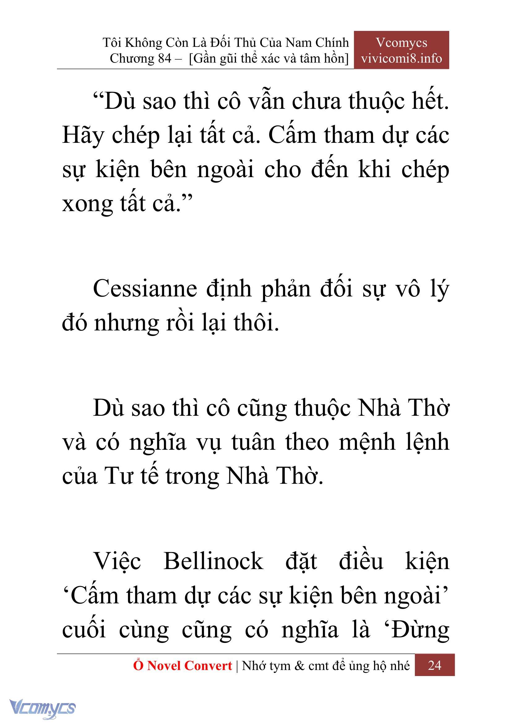 [Novel] Tôi Không Còn Là Đối Thủ Của Nam Chính Chap 84 - Trang 2