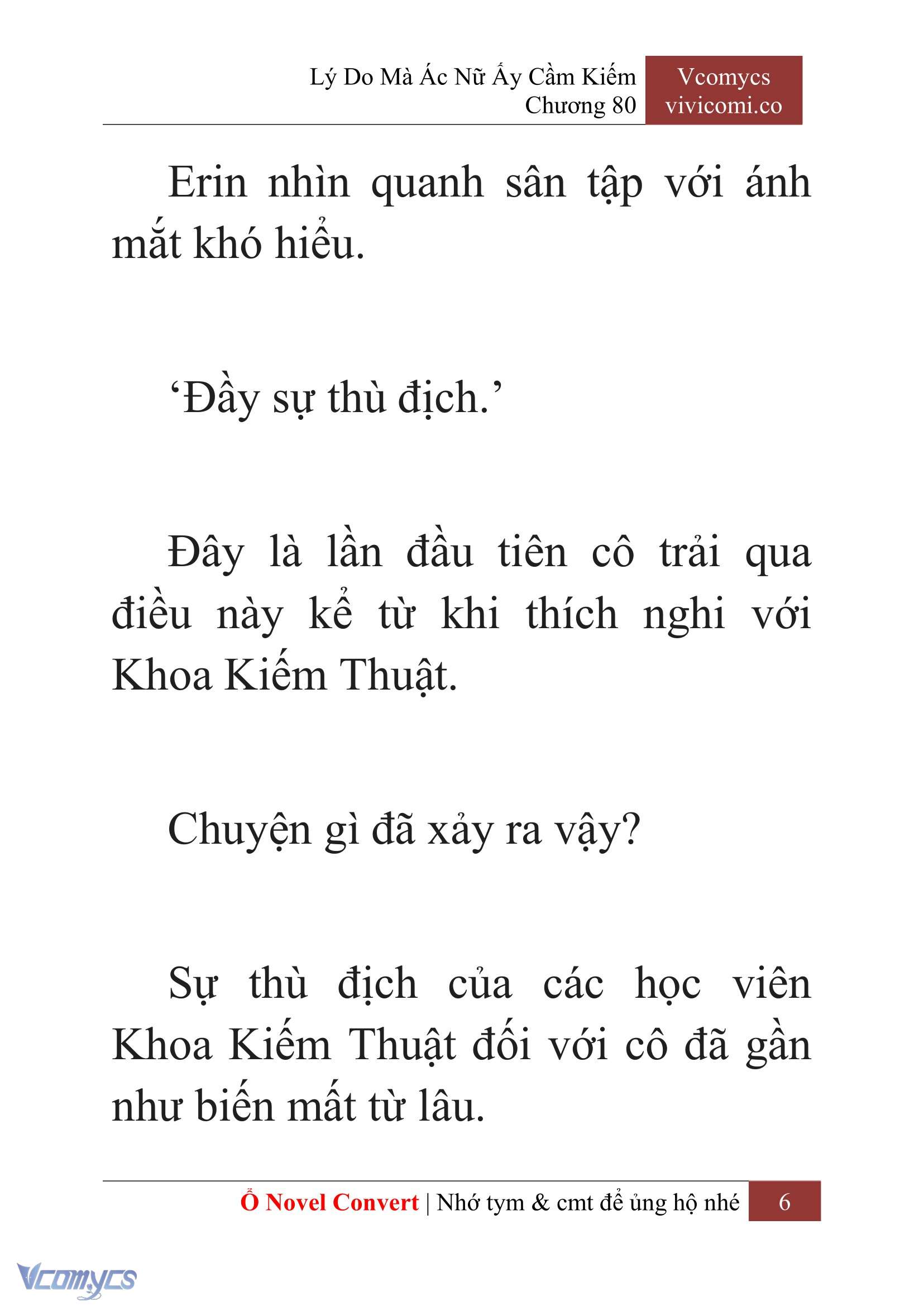 [Novel] Lý Do Mà Ác Nữ Ấy Cầm Kiếm Chap 80 - Trang 2